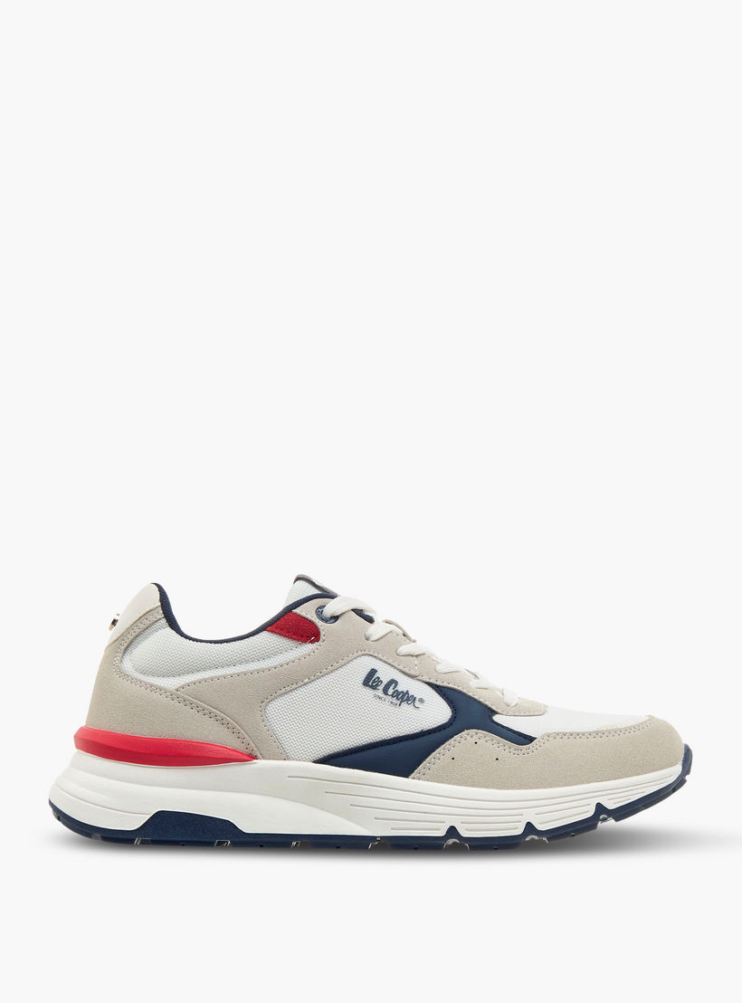 Lee Cooper Men Panelled Lace-Up Sneakers-men-shoes-sneakers-image-4