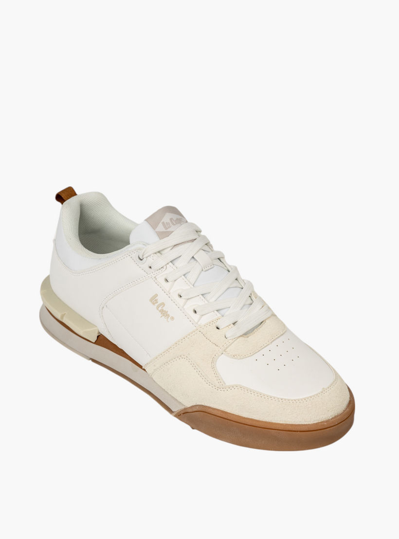 Lee Cooper Men's Panelled Sneakers with Lace-Up Closure-men-shoes-sneakers-image-2