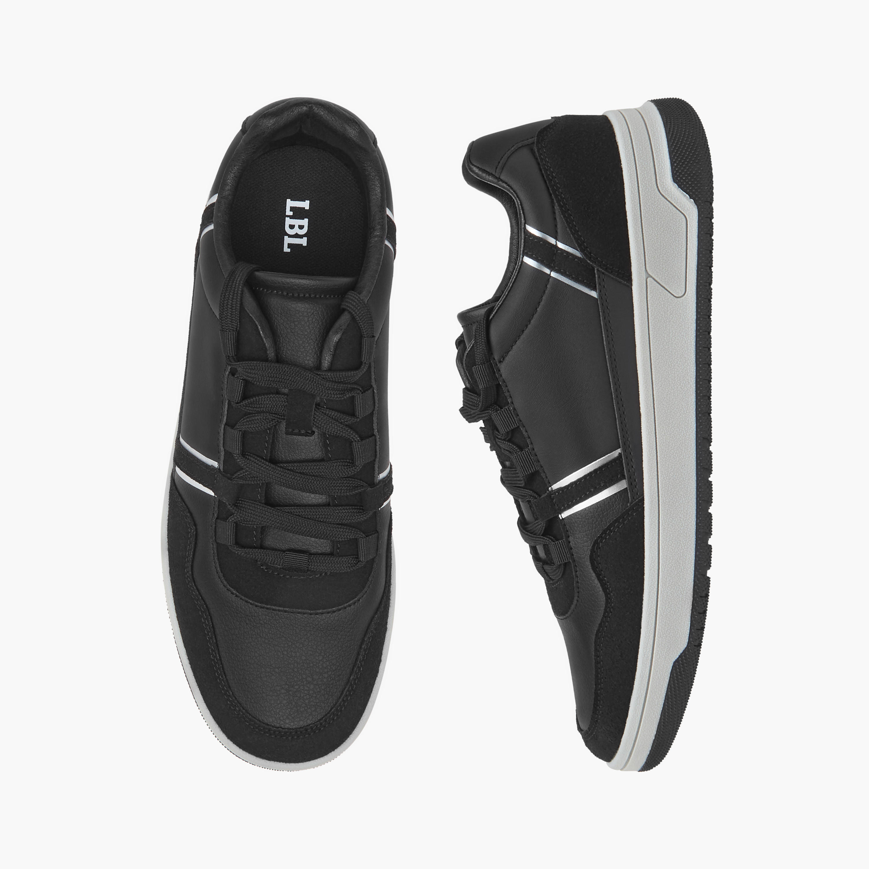 LBL by Shoexpress Men's Panelled Sneakers with Lace-Up Closure-men-shoes-sneakers-image-1