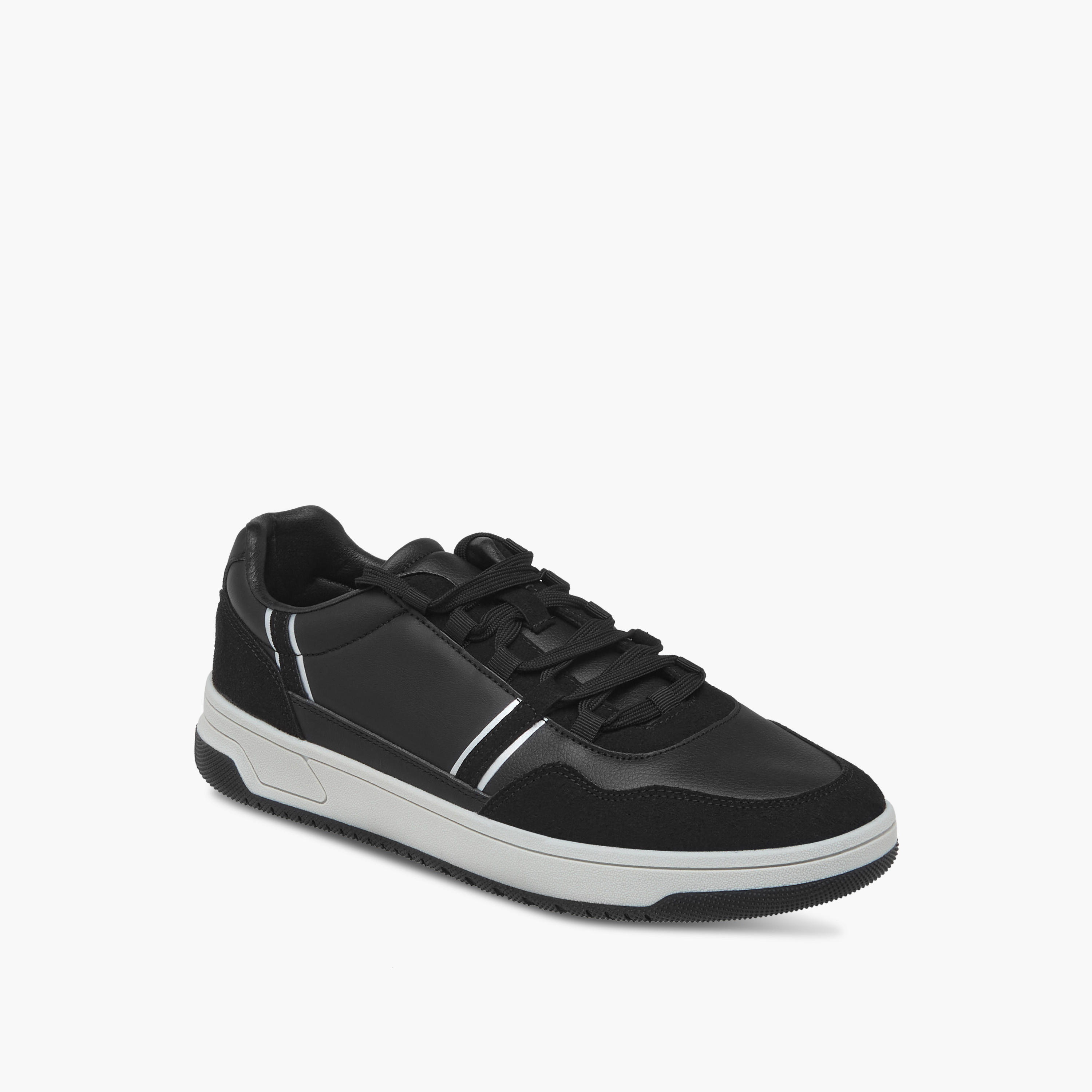 LBL by Shoexpress Men's Panelled Sneakers with Lace-Up Closure-men-shoes-sneakers-image-2