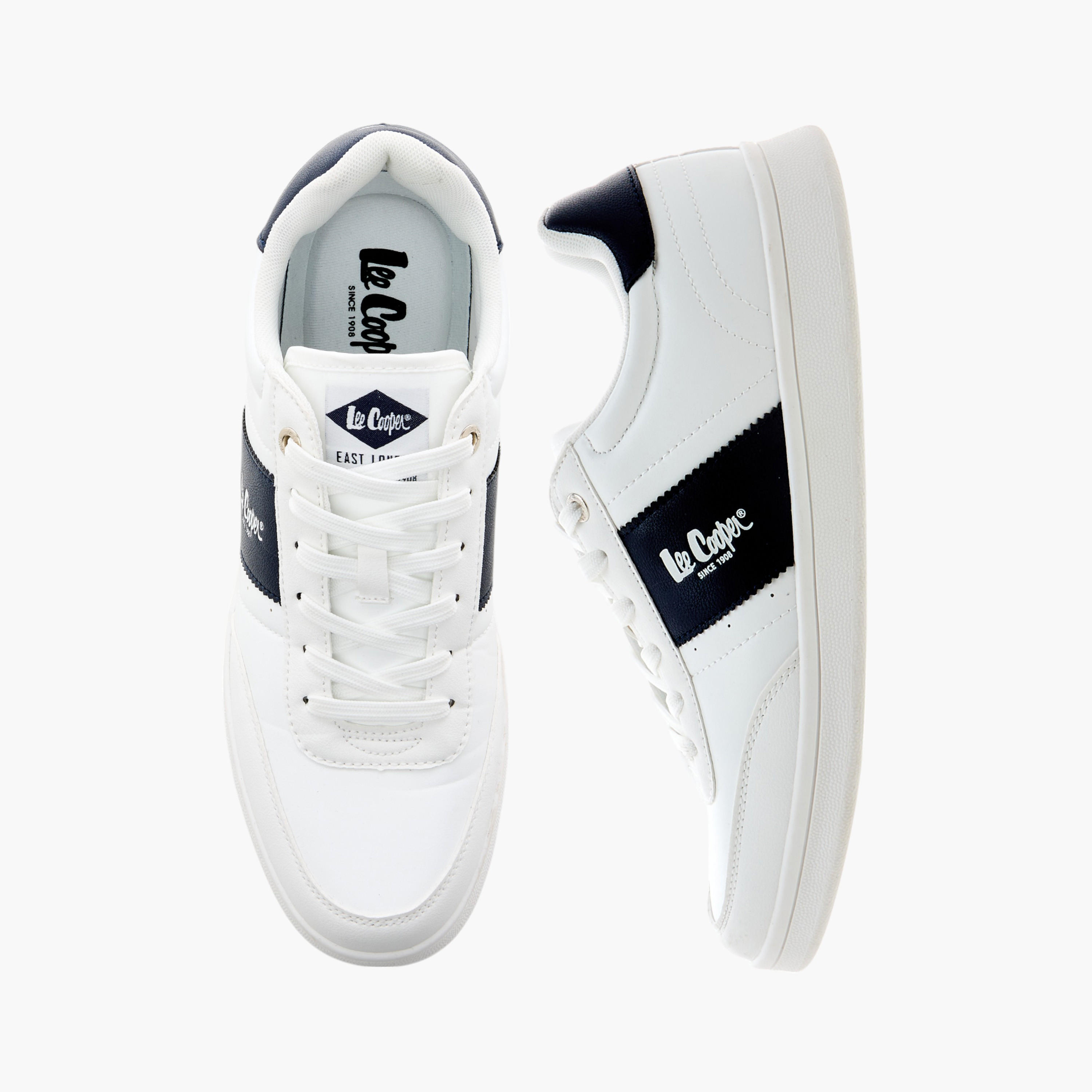 Lee Cooper Men's Logo Detail Lace-Up Sneakers-men-shoes-sneakers-image-1