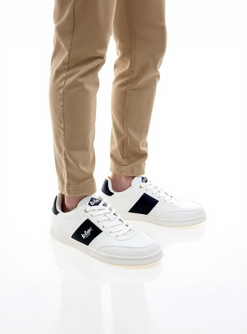 Lee Cooper Men's Logo Detail Lace-Up Sneakers-men-shoes-sneakers-image-2