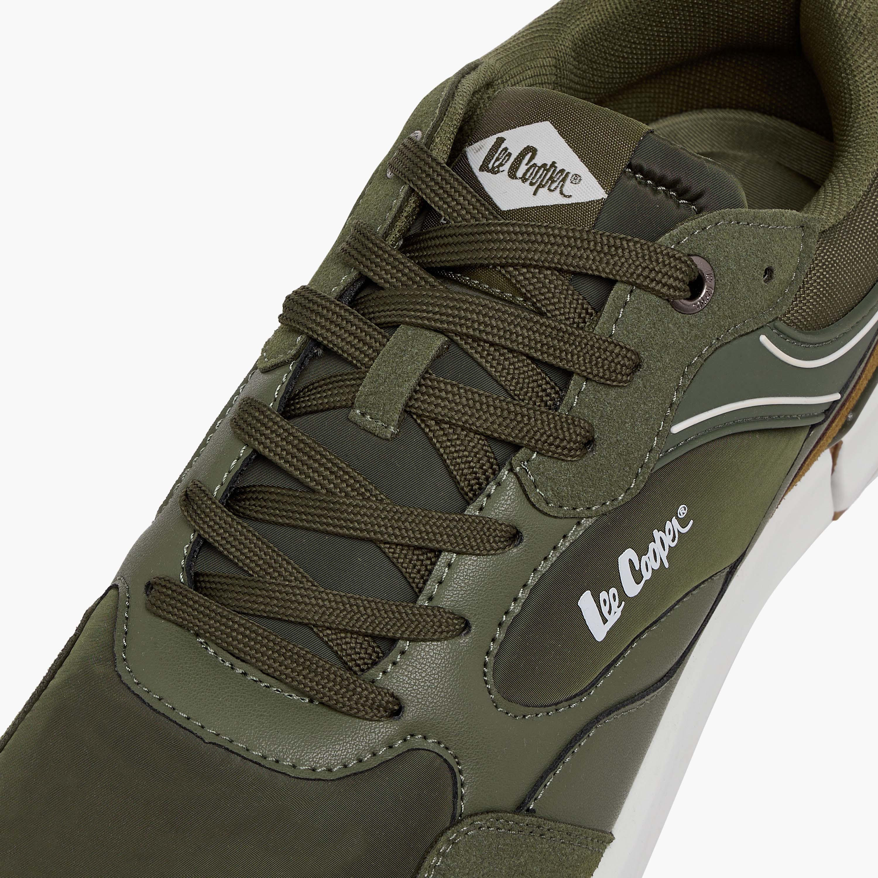 Lee Cooper Men's Panelled Lace-Up Sneakers-men-shoes-sneakers-image-6