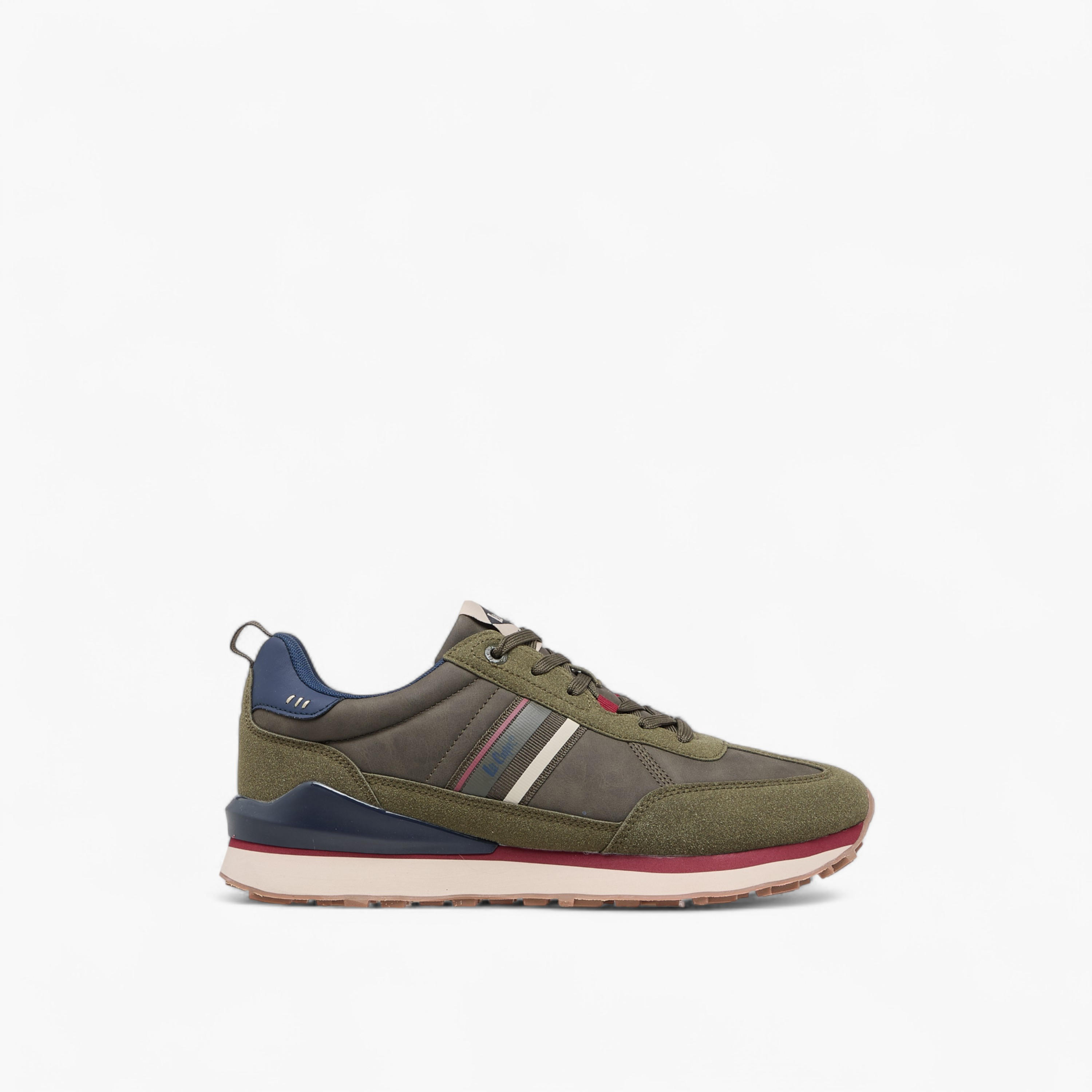 Lee Cooper Men's Panelled Sneakers with Lace-Up Closure-men-shoes-sneakers-image-3