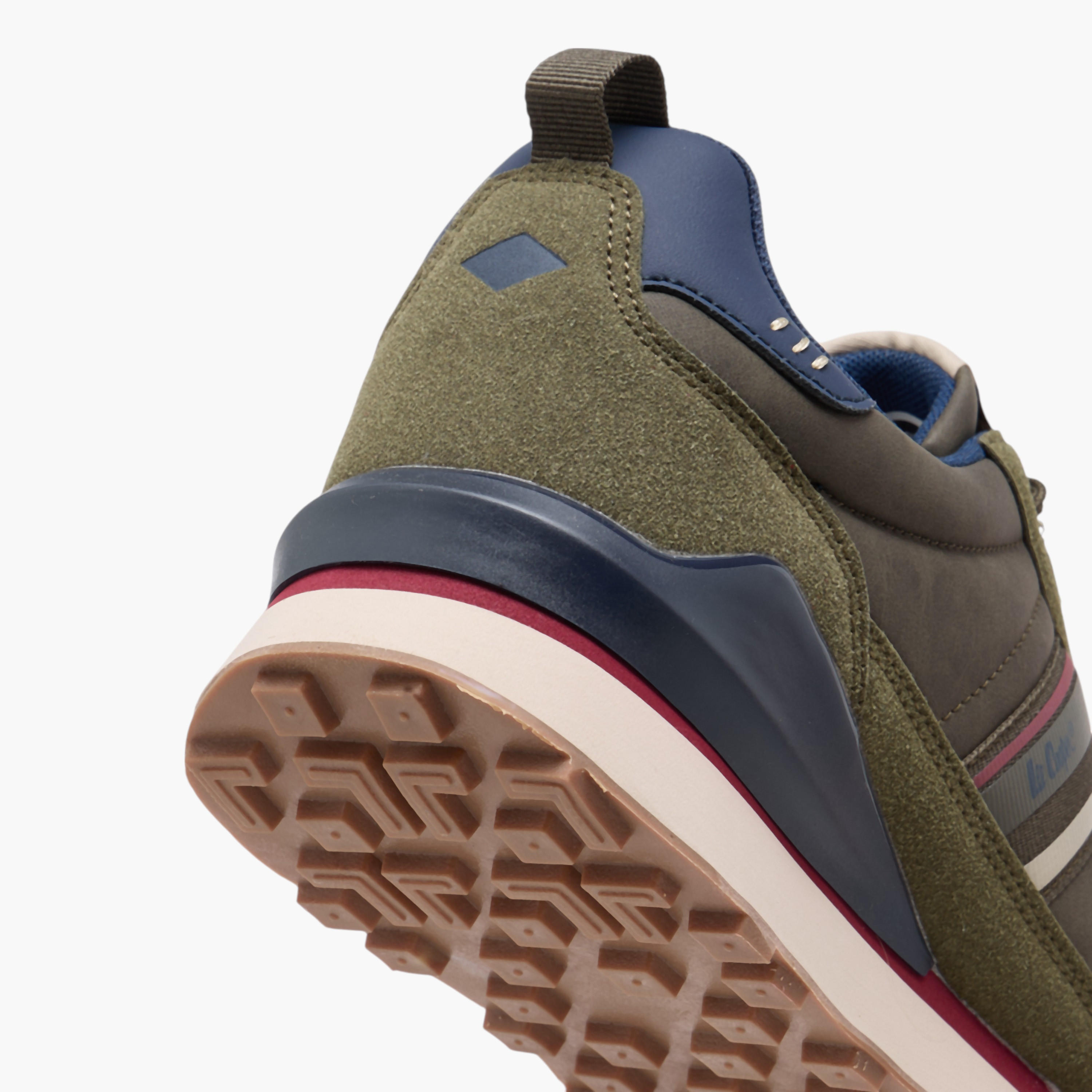 Lee Cooper Men's Panelled Sneakers with Lace-Up Closure-men-shoes-sneakers-image-5