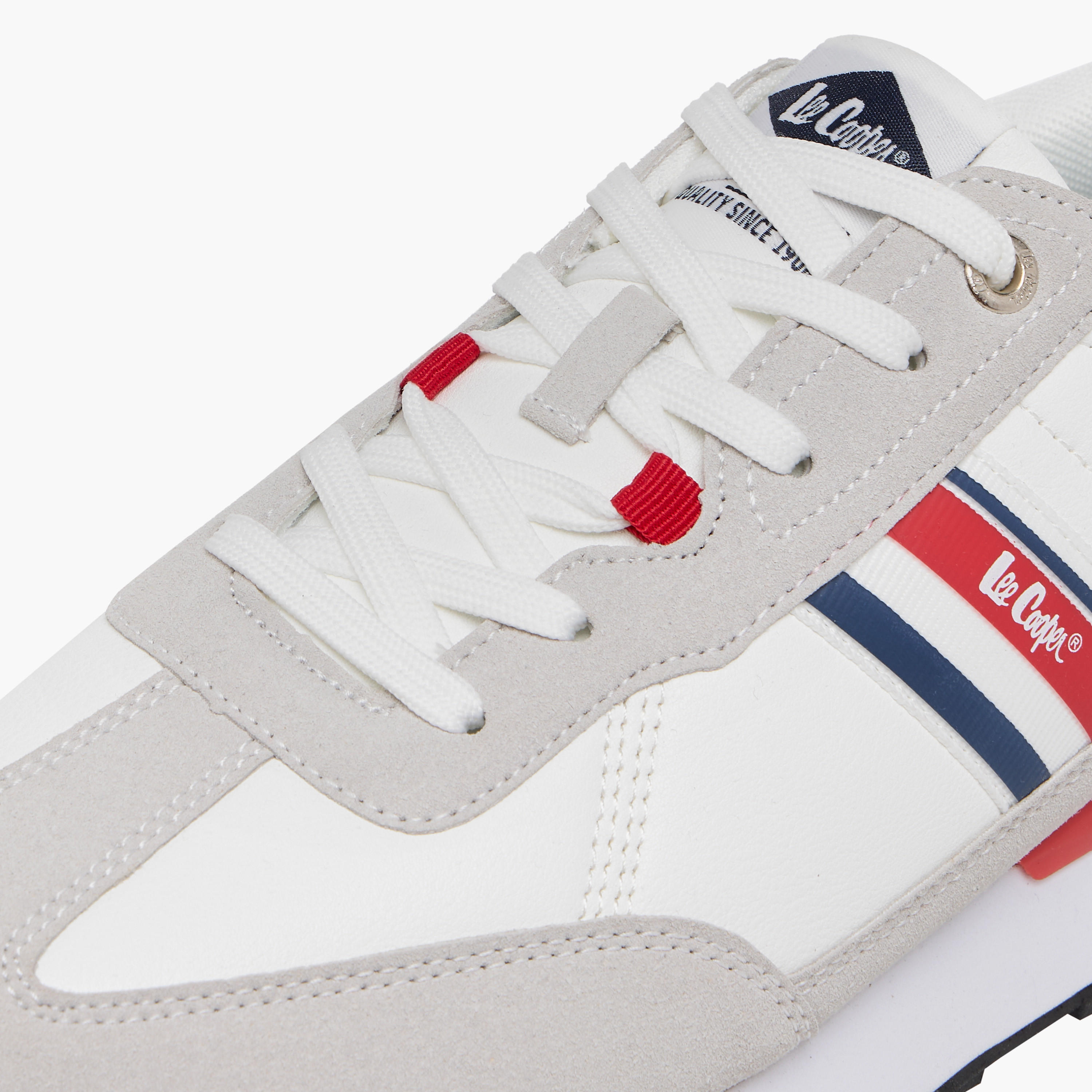 Lee Cooper Men's Panelled Sneakers with Lace-Up Closure-men-shoes-sneakers-image-4