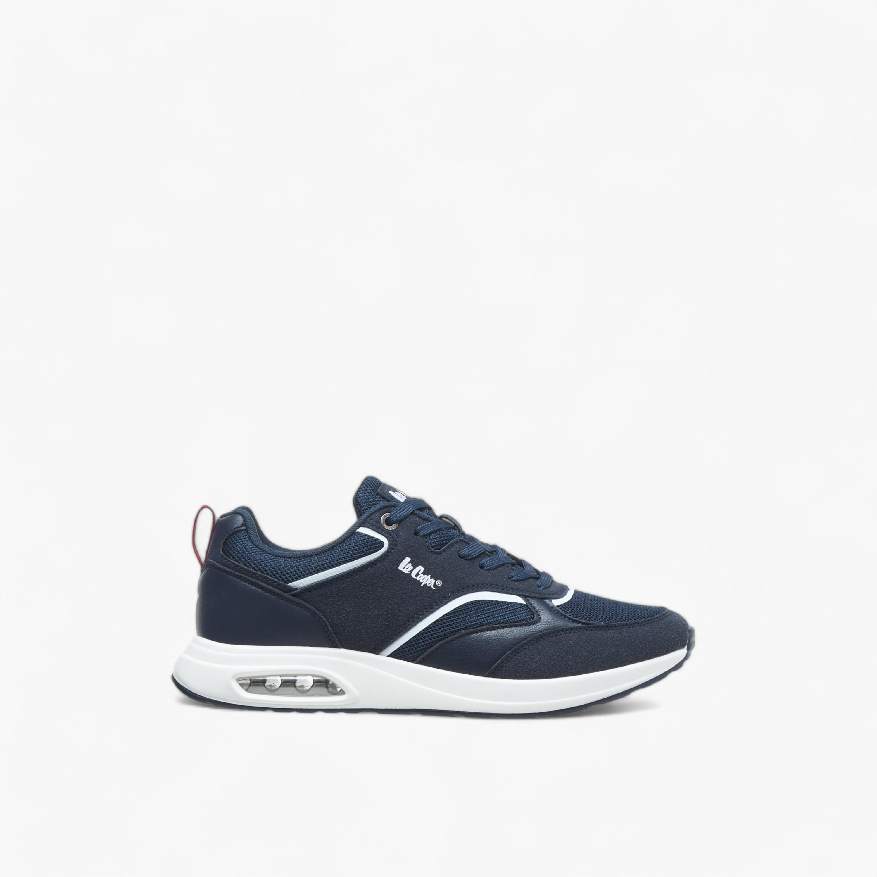 Lee Cooper Men's Panelled Lace-Up Sneakers-men-shoes-sneakers-image-3