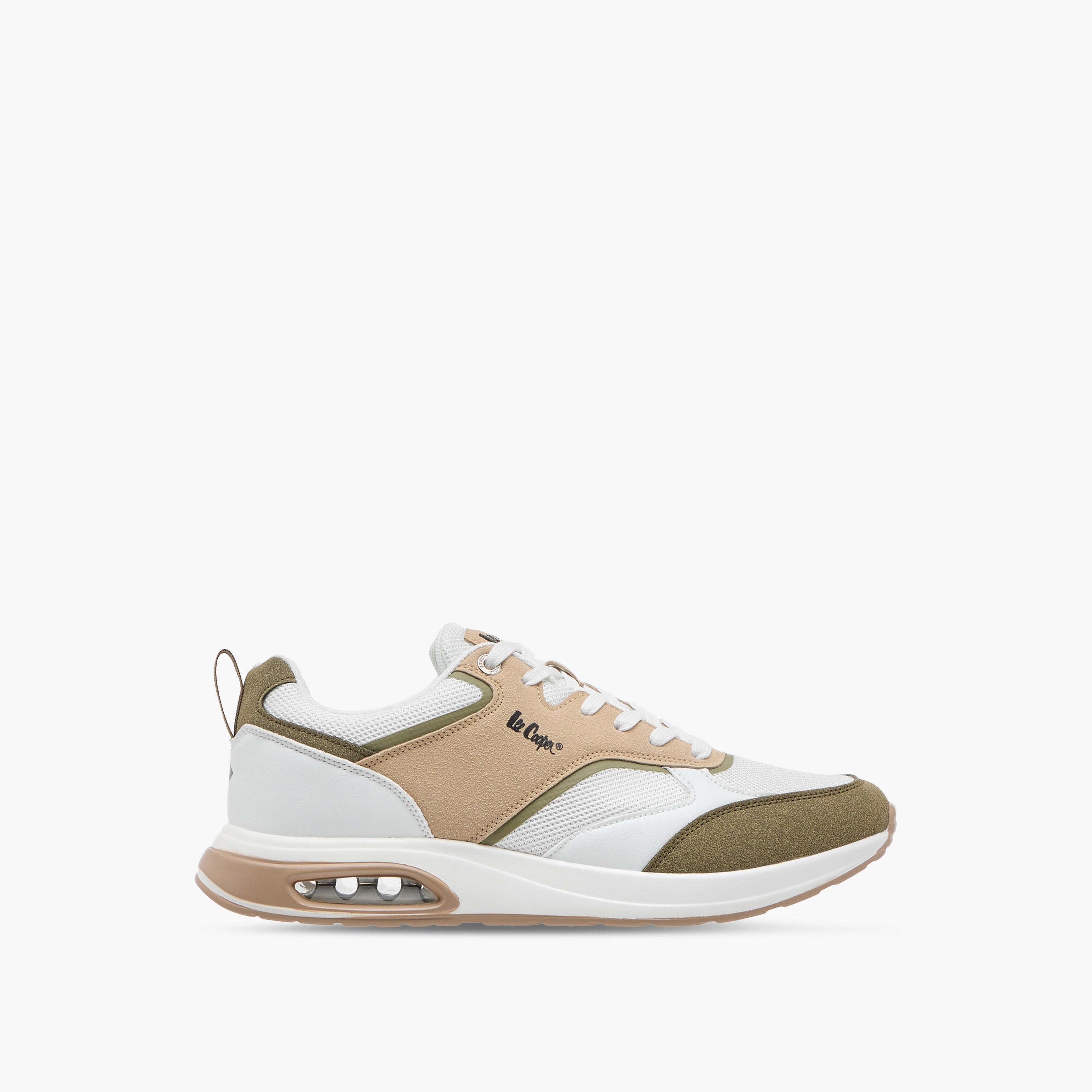 Lee Cooper Men's Panelled Lace-Up Sneakers-men-shoes-sneakers-image-3