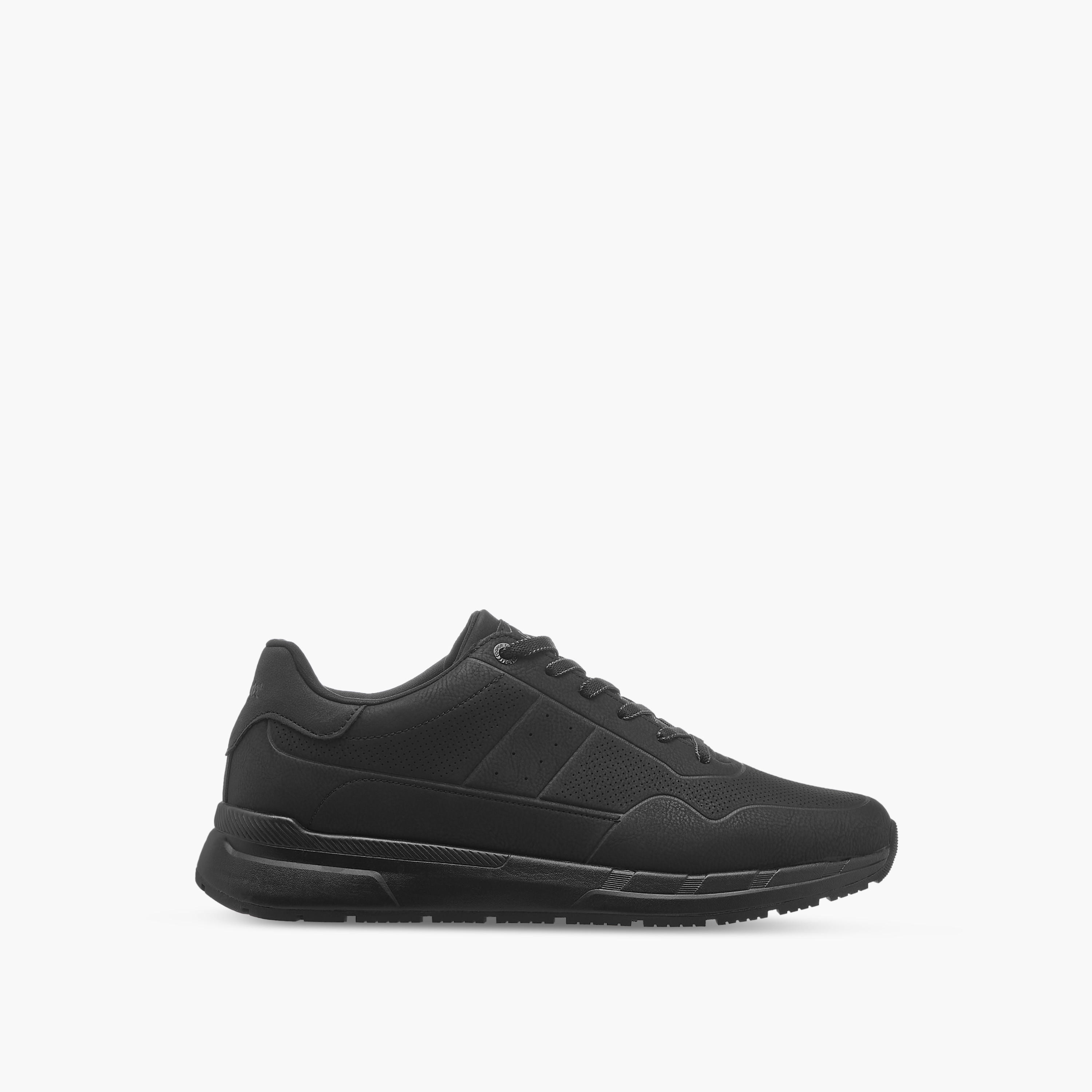 Lee Cooper Men's  Perforated Detail Lace-Up Sneakers-men-shoes-sneakers-image-3