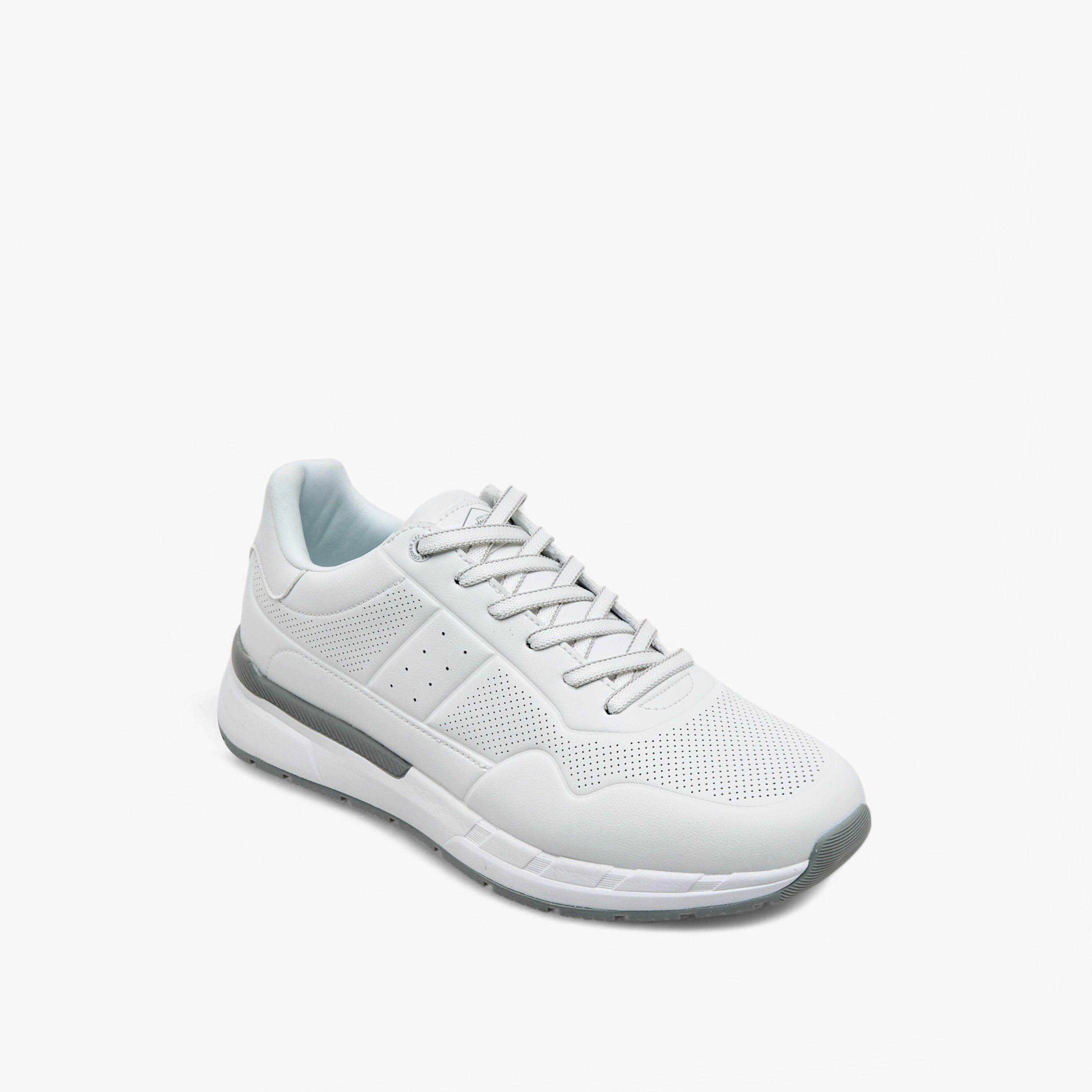 Lee Cooper Men's  Perforated Detail Lace-Up Sneakers-men-shoes-sneakers-image-2