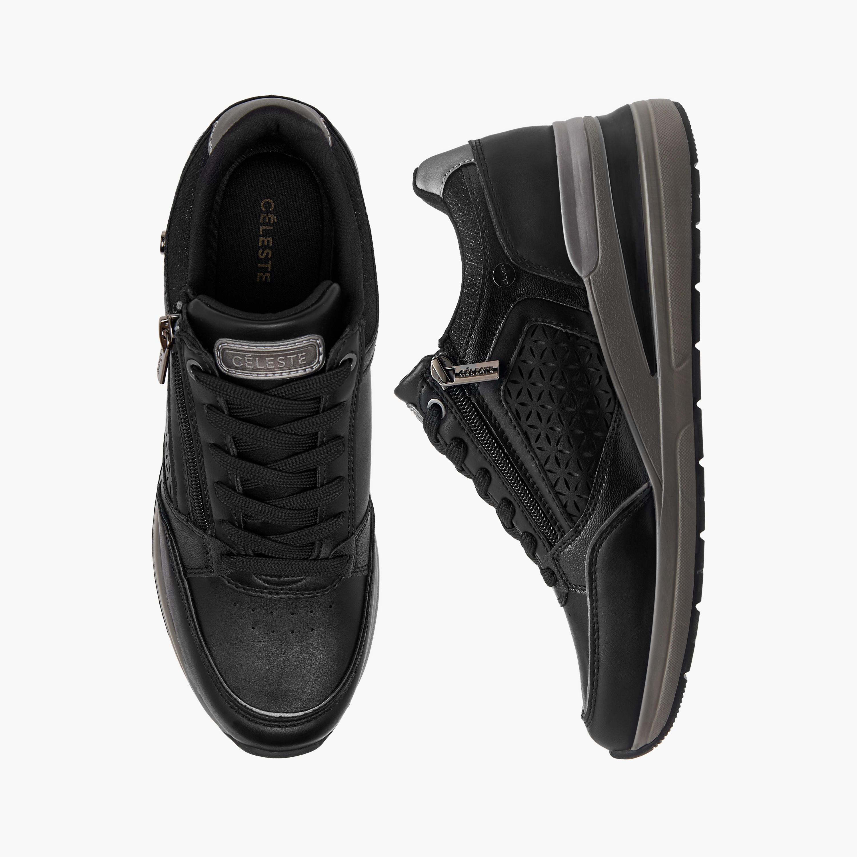Celeste Women's Panelled Sneakers with Lace-Up Closure-women-shoes-sneakers-image-1