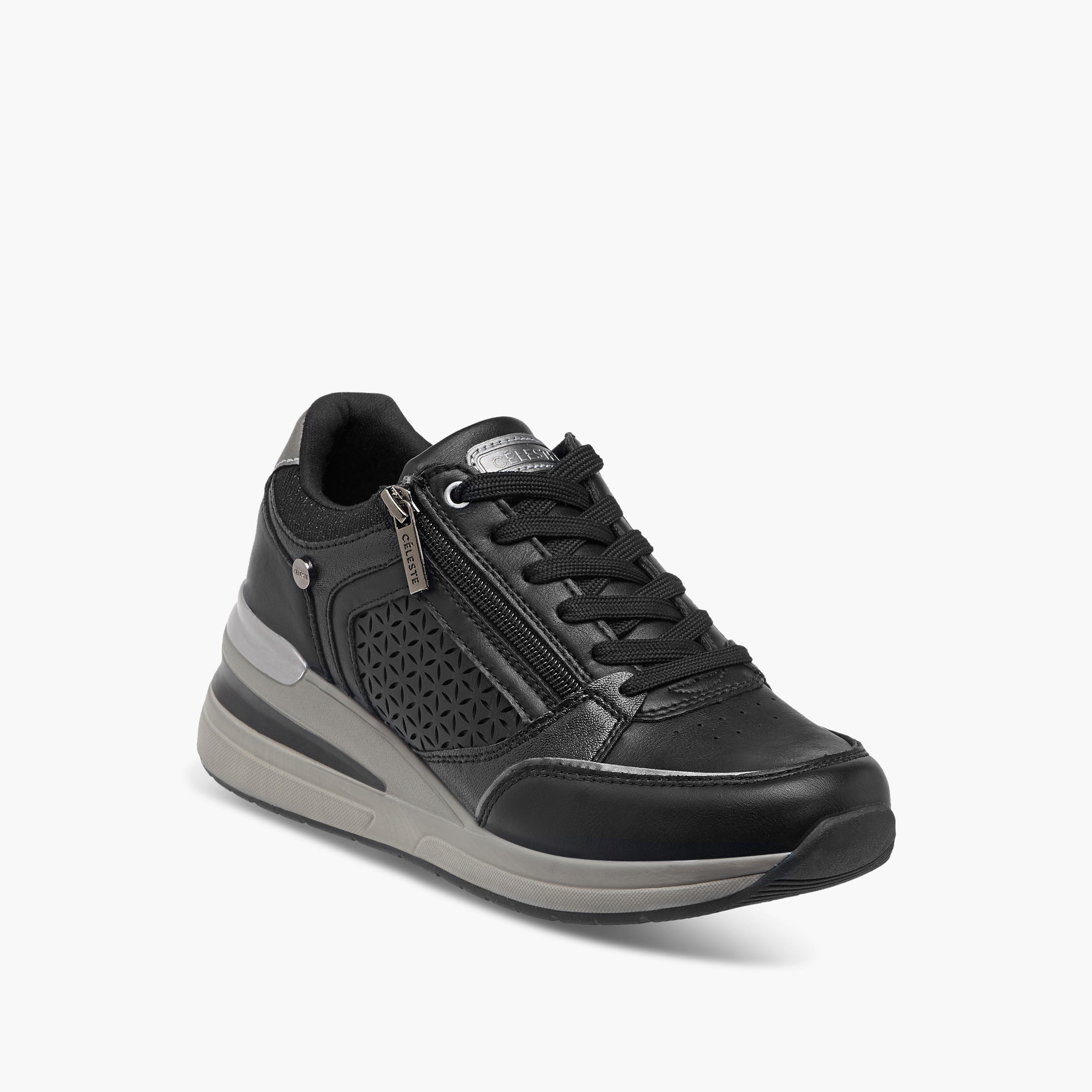 Celeste Women's Panelled Sneakers with Lace-Up Closure-women-shoes-sneakers-image-2
