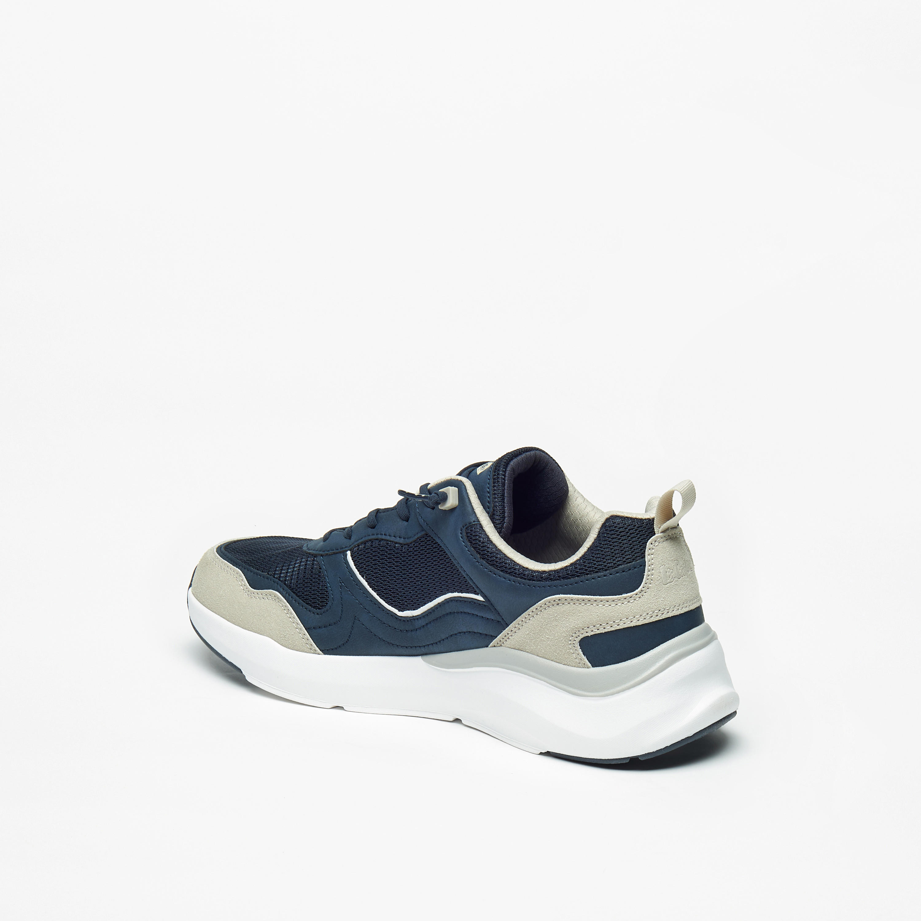 Lee Cooper Men's Textured Sneakers with Lace-Up Closure-men-shoes-sneakers-image-2