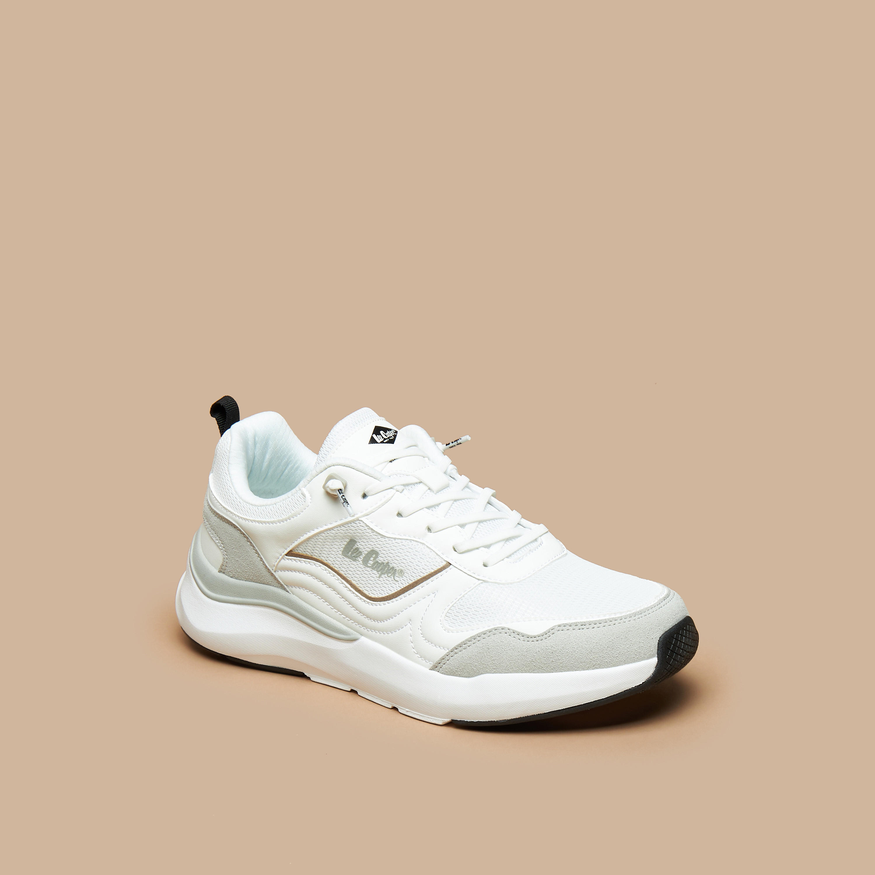 Lee Cooper Men's Textured Sneakers with Lace-Up Closure-men-shoes-sneakers-image-6