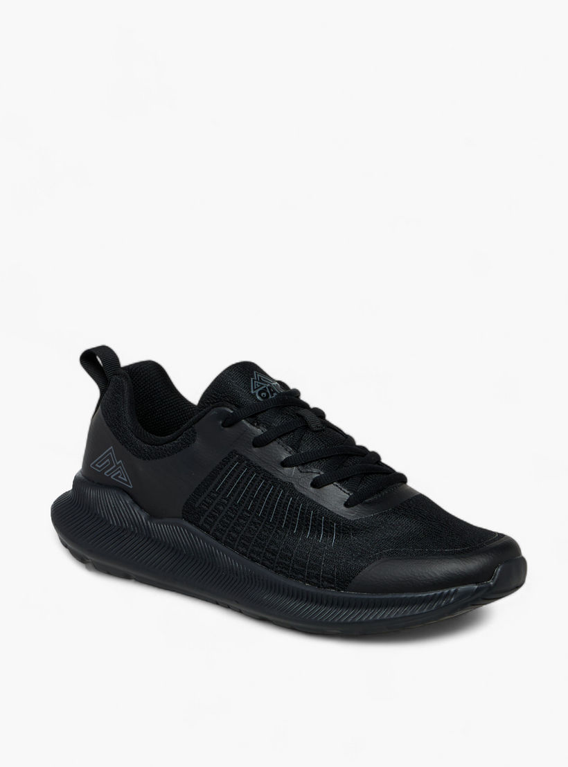 Oaklan by Shoexpress Panelled Lace-Up Sports Shoes with Pull Tab-sports-men-shoes-image-2