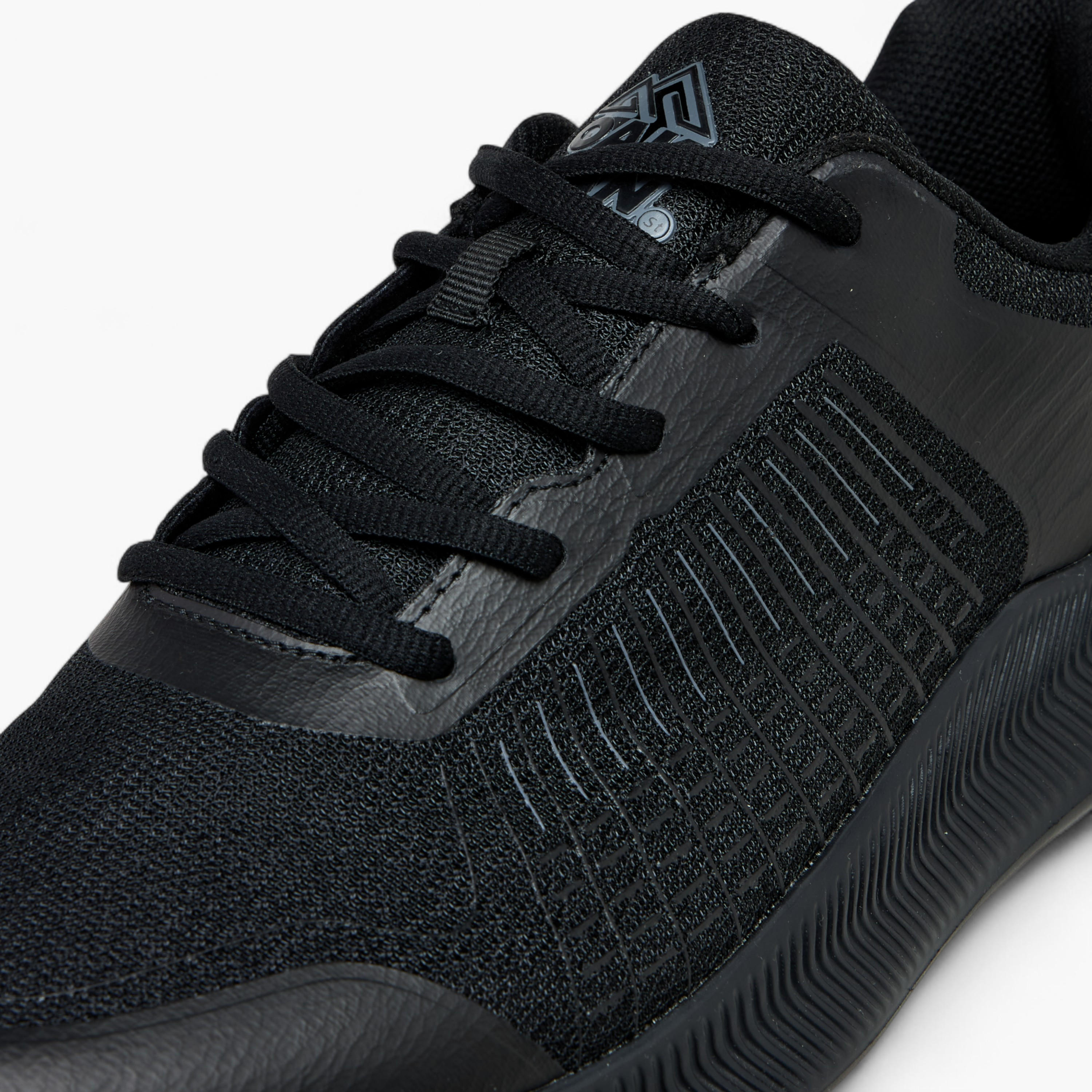 Oaklan by Shoexpress Panelled Lace-Up Sports Shoes with Pull Tab-sports-men-shoes-image-4