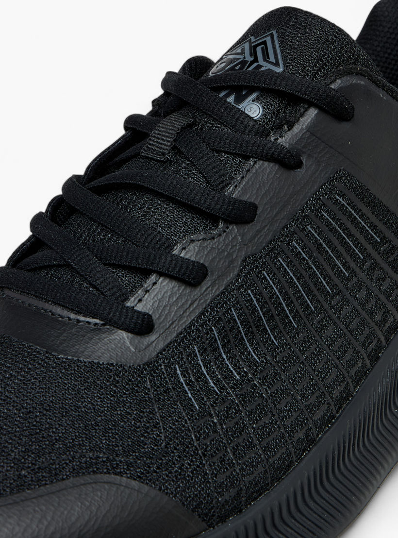Oaklan by Shoexpress Panelled Lace-Up Sports Shoes with Pull Tab-sports-men-shoes-image-4