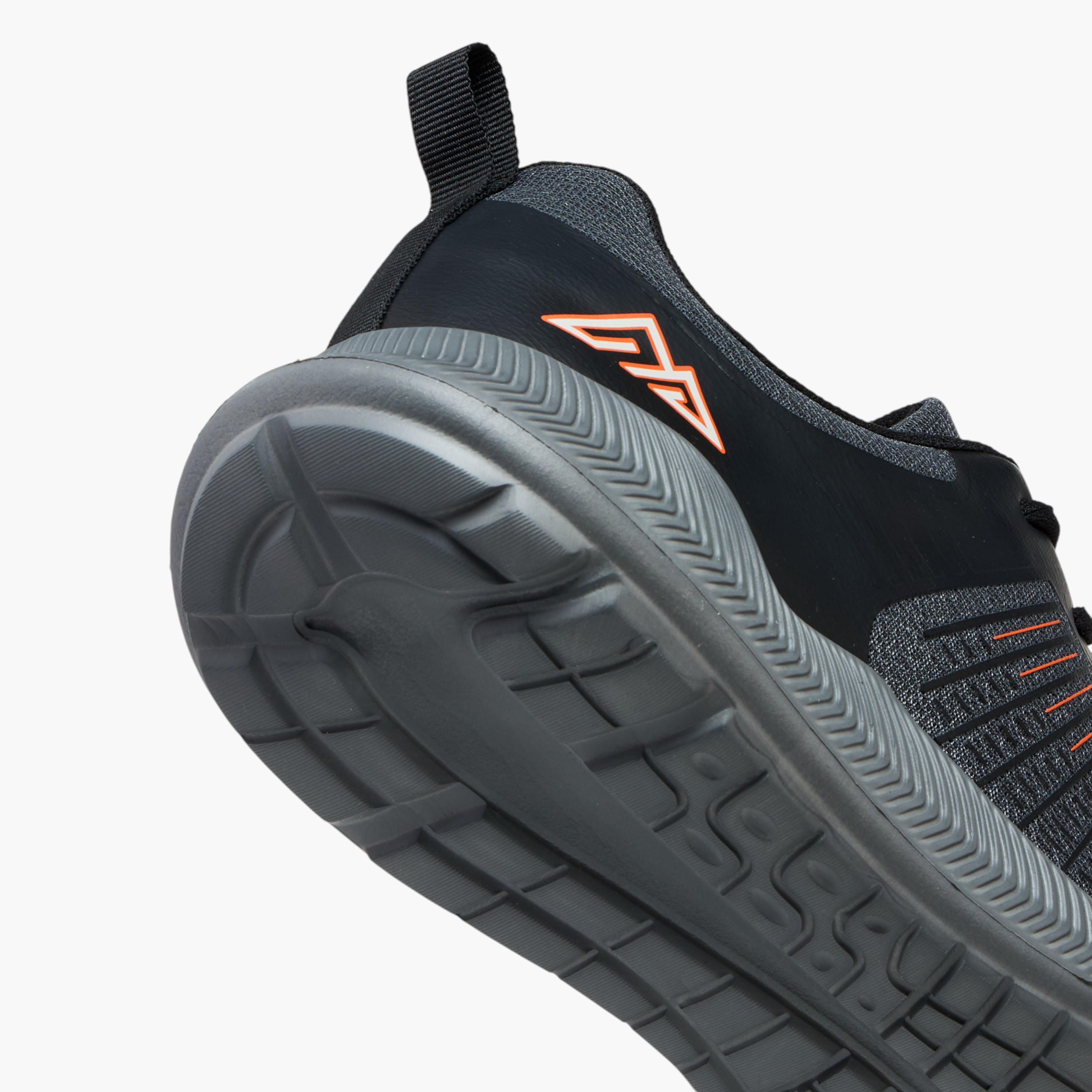 Oaklan by Shoexpress Panelled Lace-Up Sports Shoes with Pull Tab-sports-men-shoes-image-5