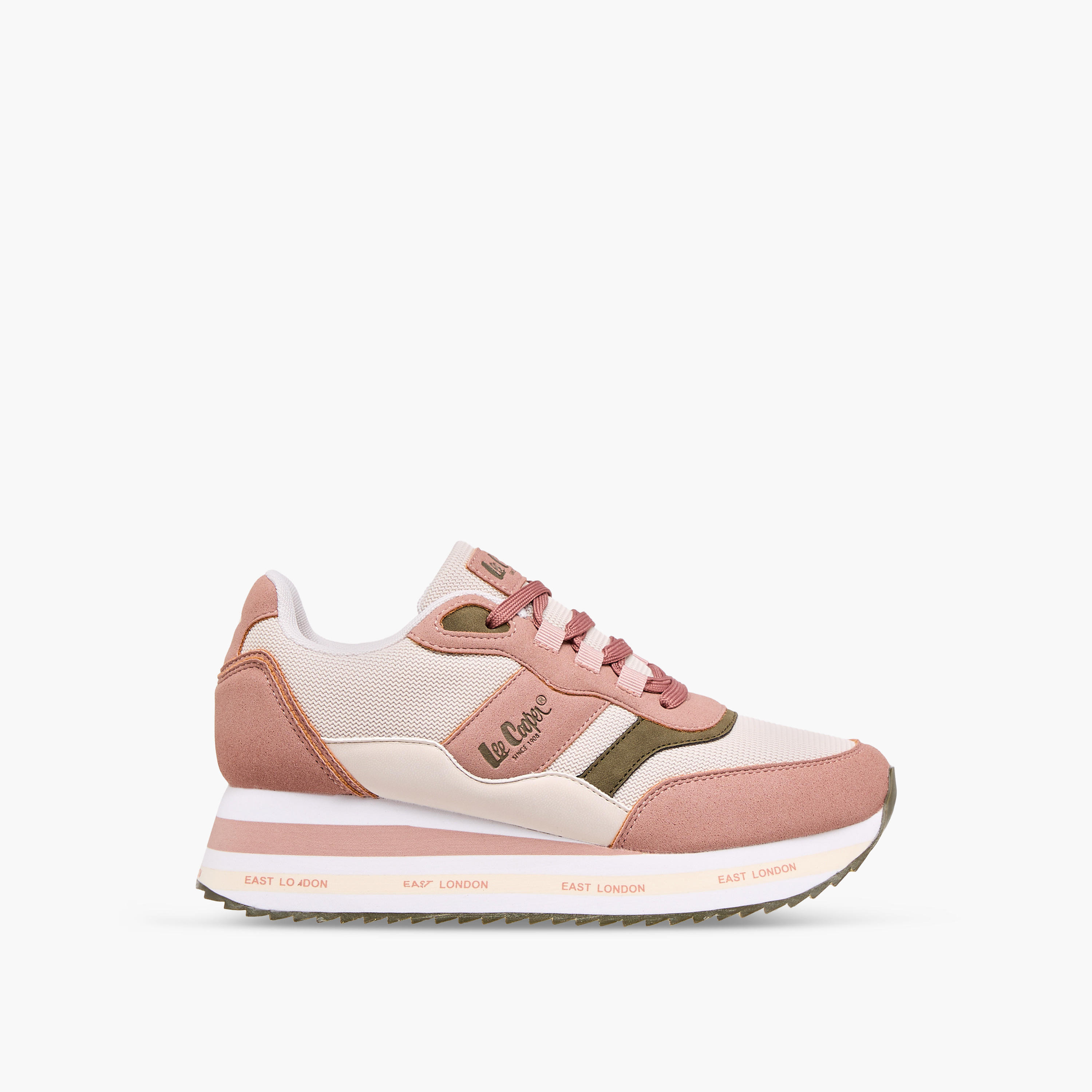 Lee Cooper Women's Logo Print Lace-Up Sneakers-women-shoes-sneakers-image-3