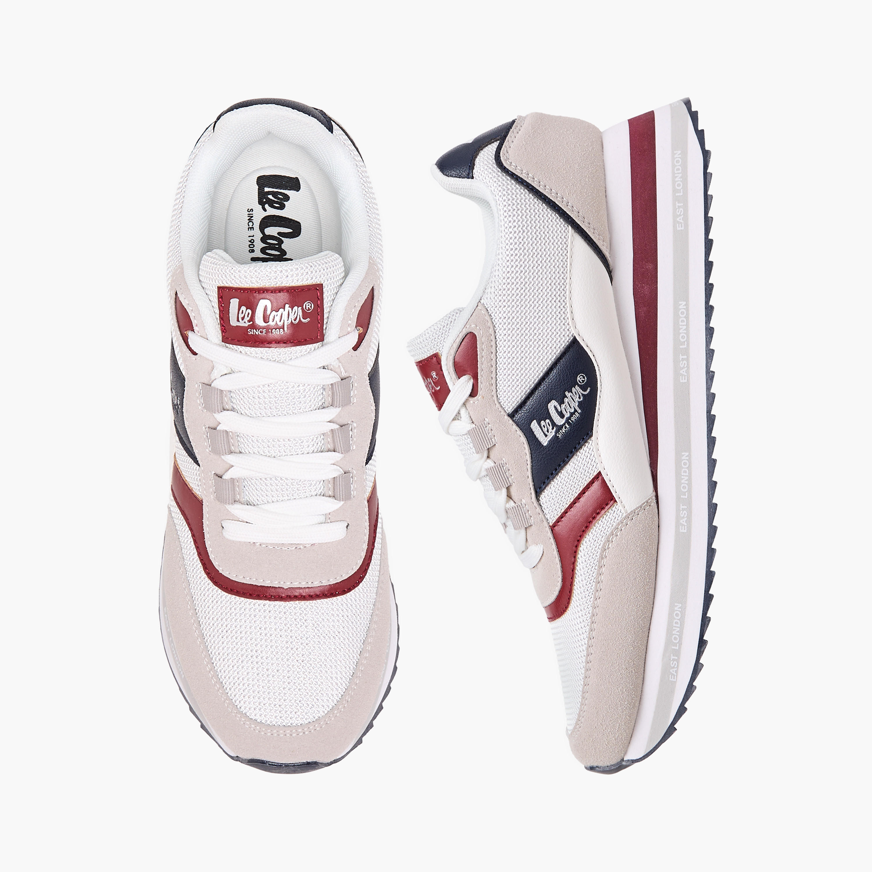 Lee Cooper Women's Logo Print Lace-Up Sneakers-women-shoes-sneakers-image-1