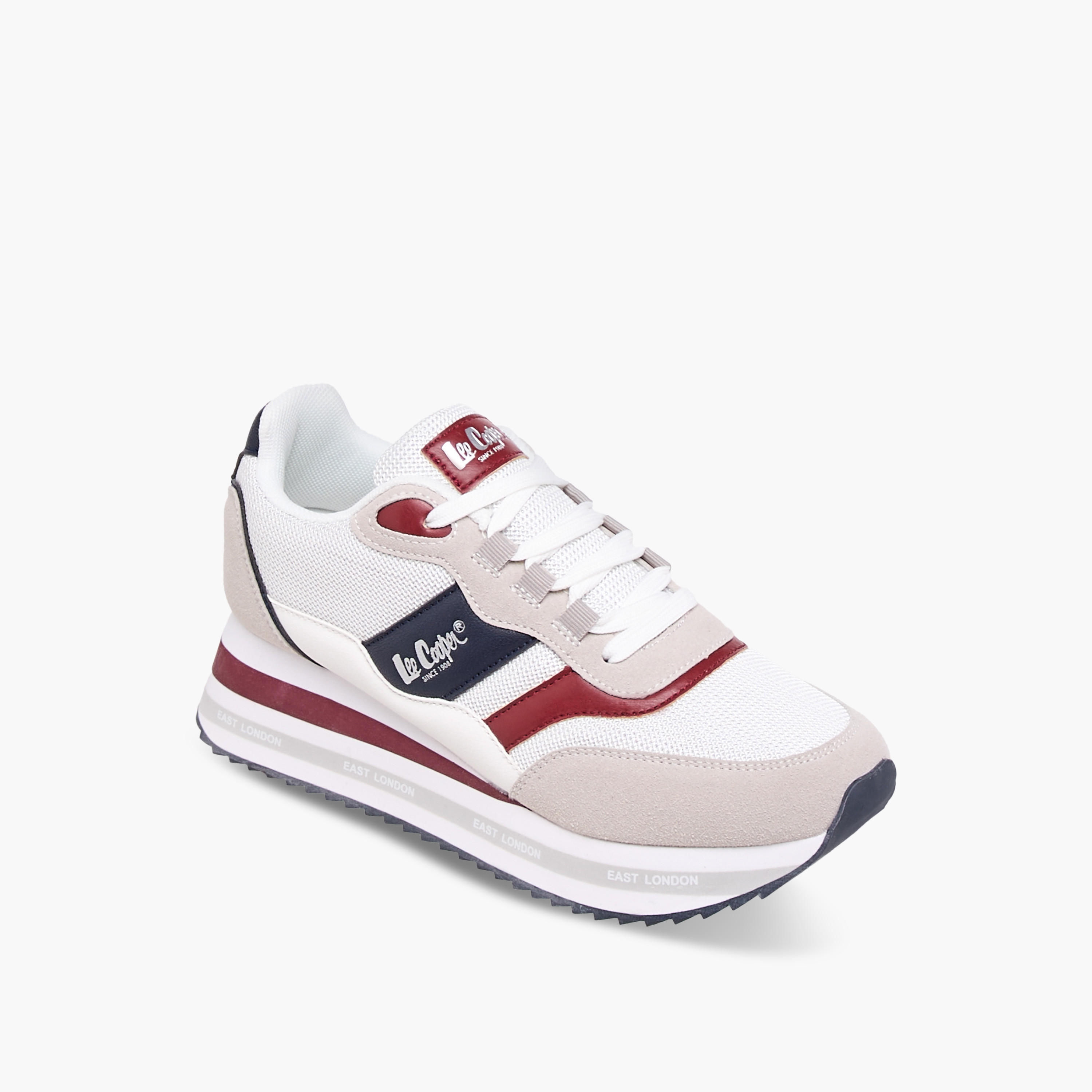 Lee Cooper Women's Logo Print Lace-Up Sneakers-women-shoes-sneakers-image-2