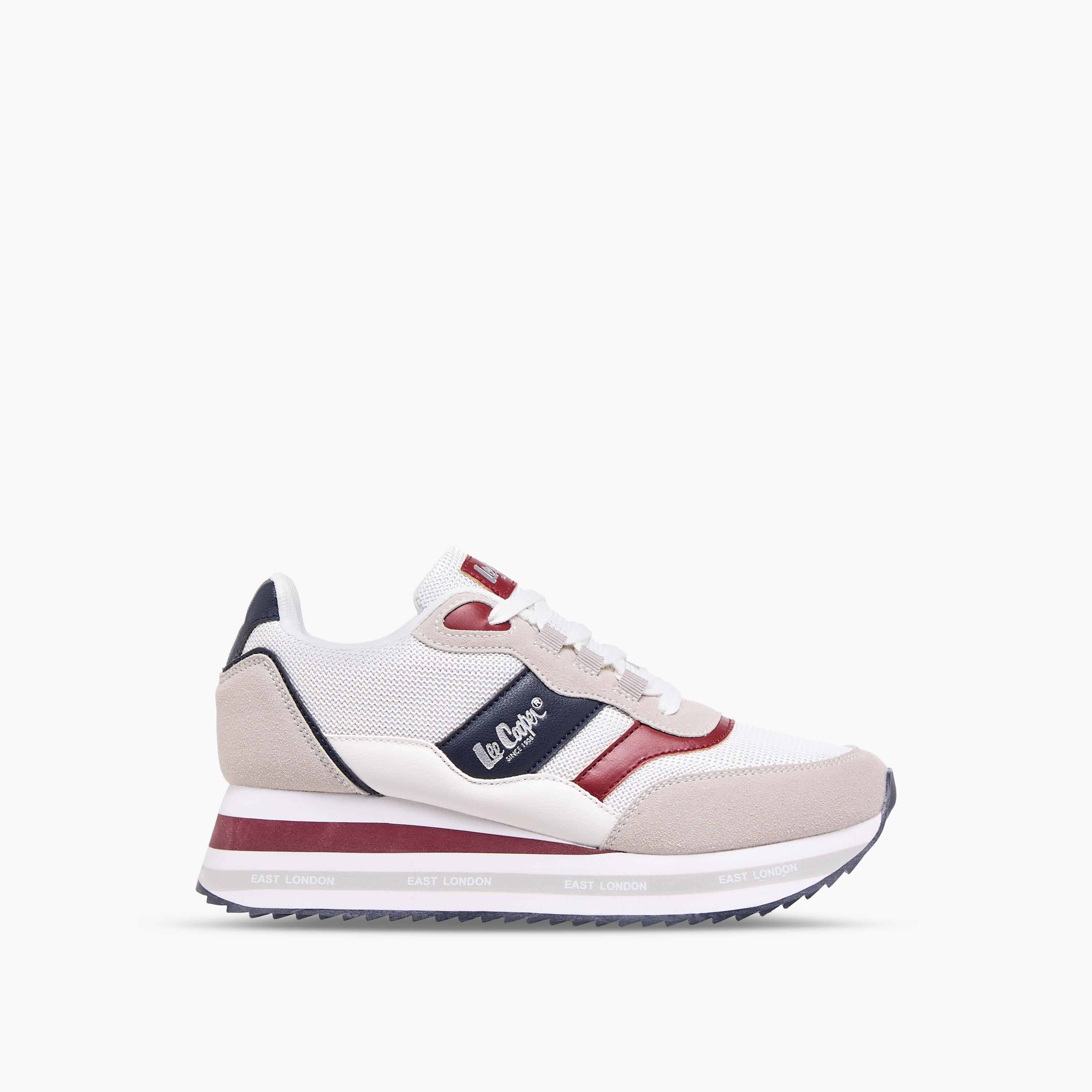 Lee Cooper Women's Logo Print Lace-Up Sneakers-women-shoes-sneakers-image-3