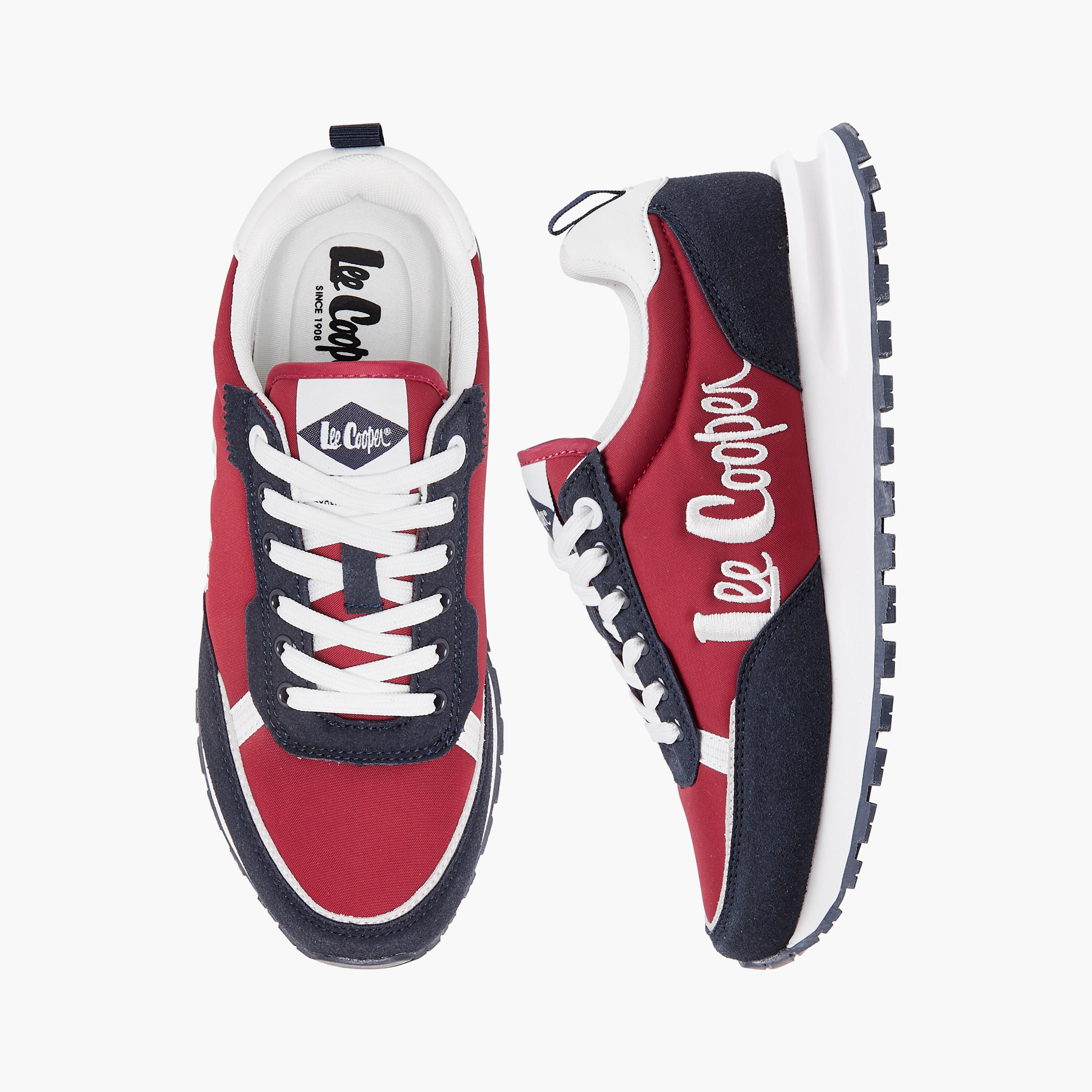 Lee Cooper Women's Logo Detail Lace-Up Sneakers-women-shoes-sneakers-image-1