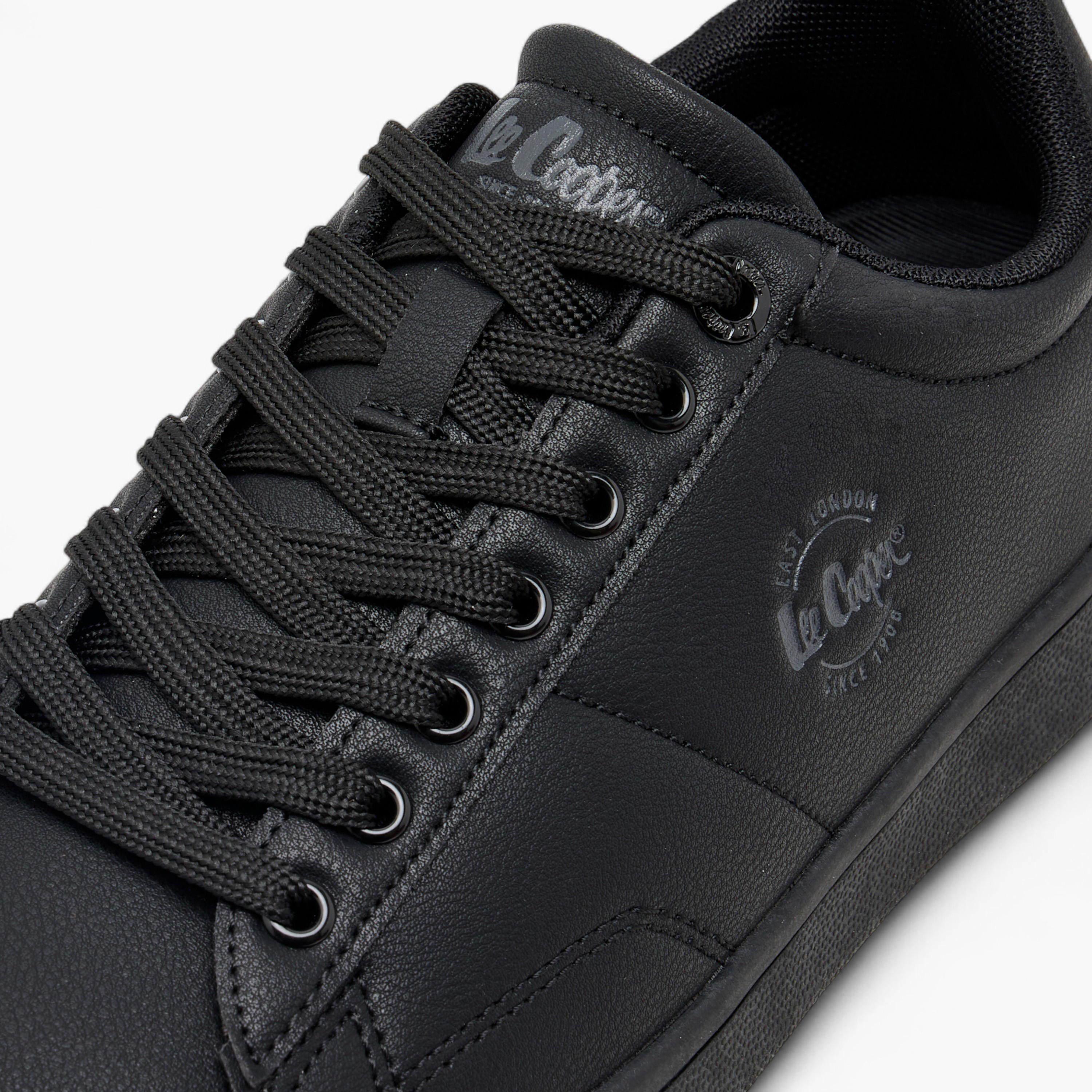 Lee Cooper Women's Logo Print Lace-Up Sneakers-women-shoes-sneakers-image-4