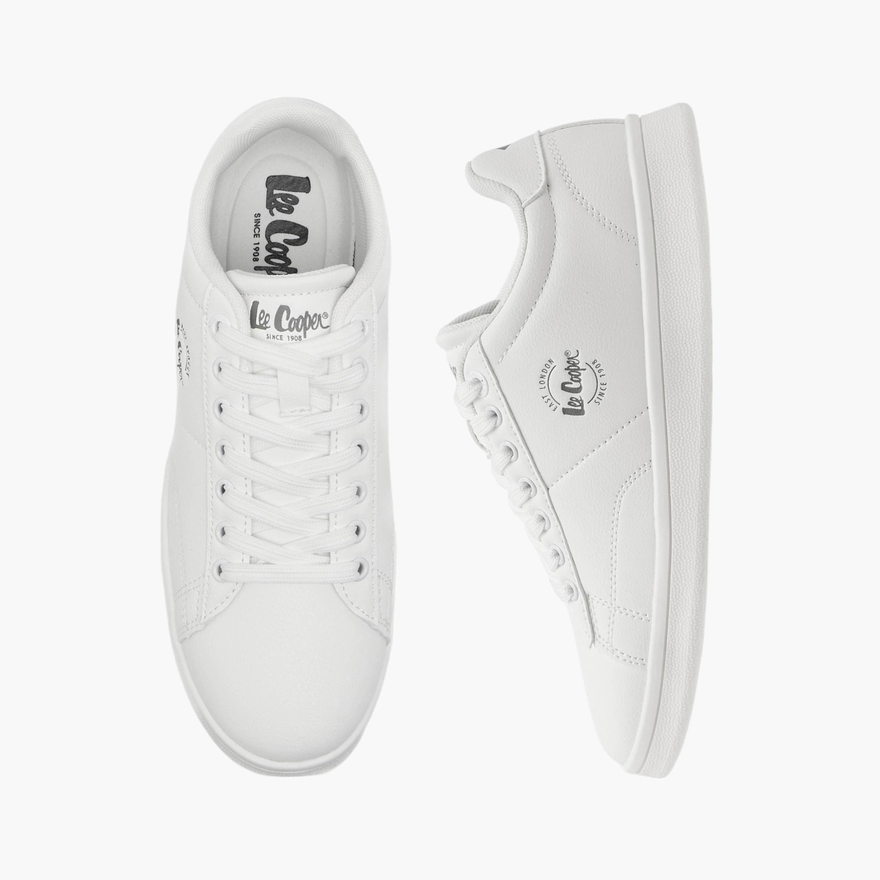 Lee Cooper Women's Logo Print Lace-Up Sneakers-women-shoes-sneakers-image-1