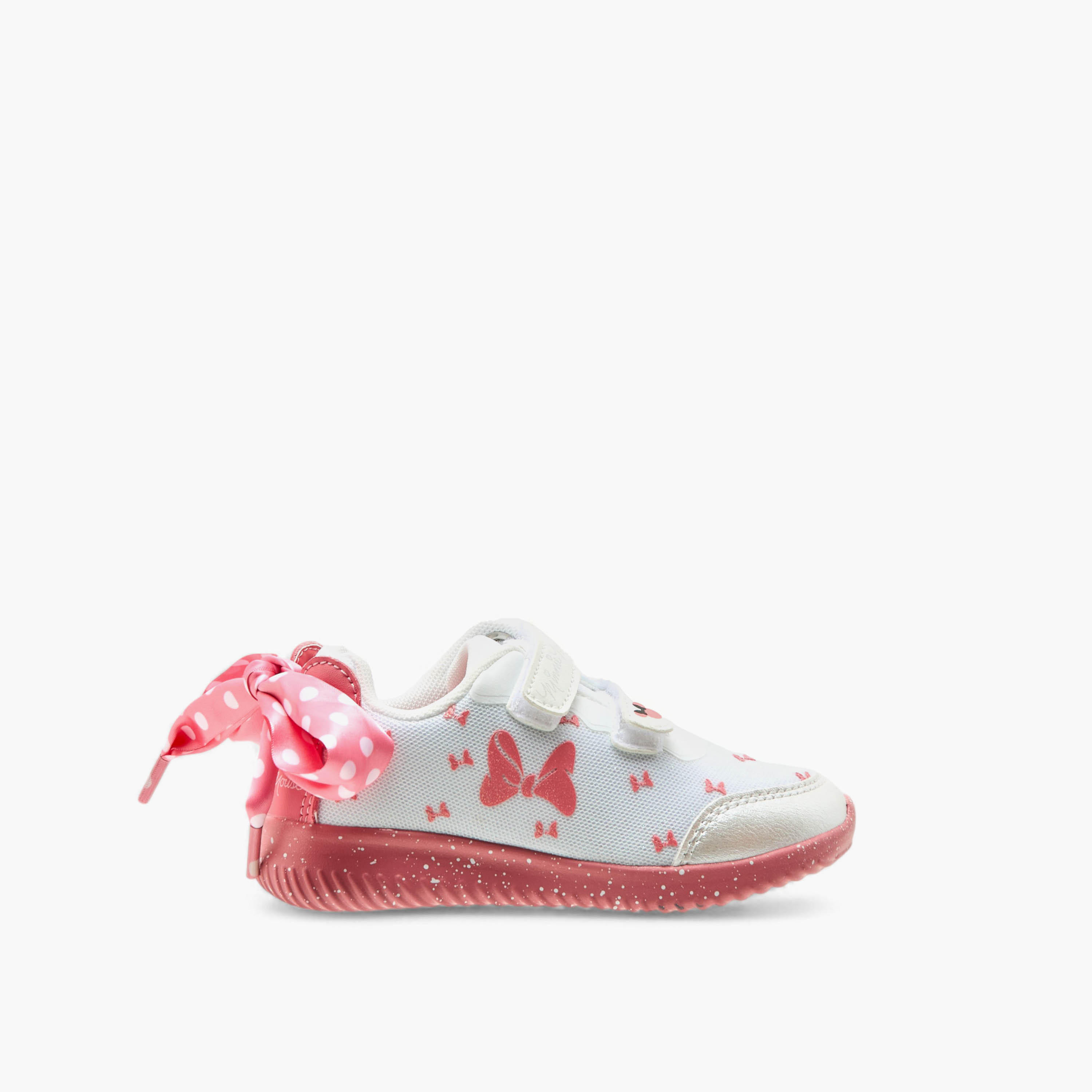 حذاء سنيكرز بشريط إغلاق لاصق وطبعات ميني ماوس من ديزني-girls-shoes-sneakers-image-3
