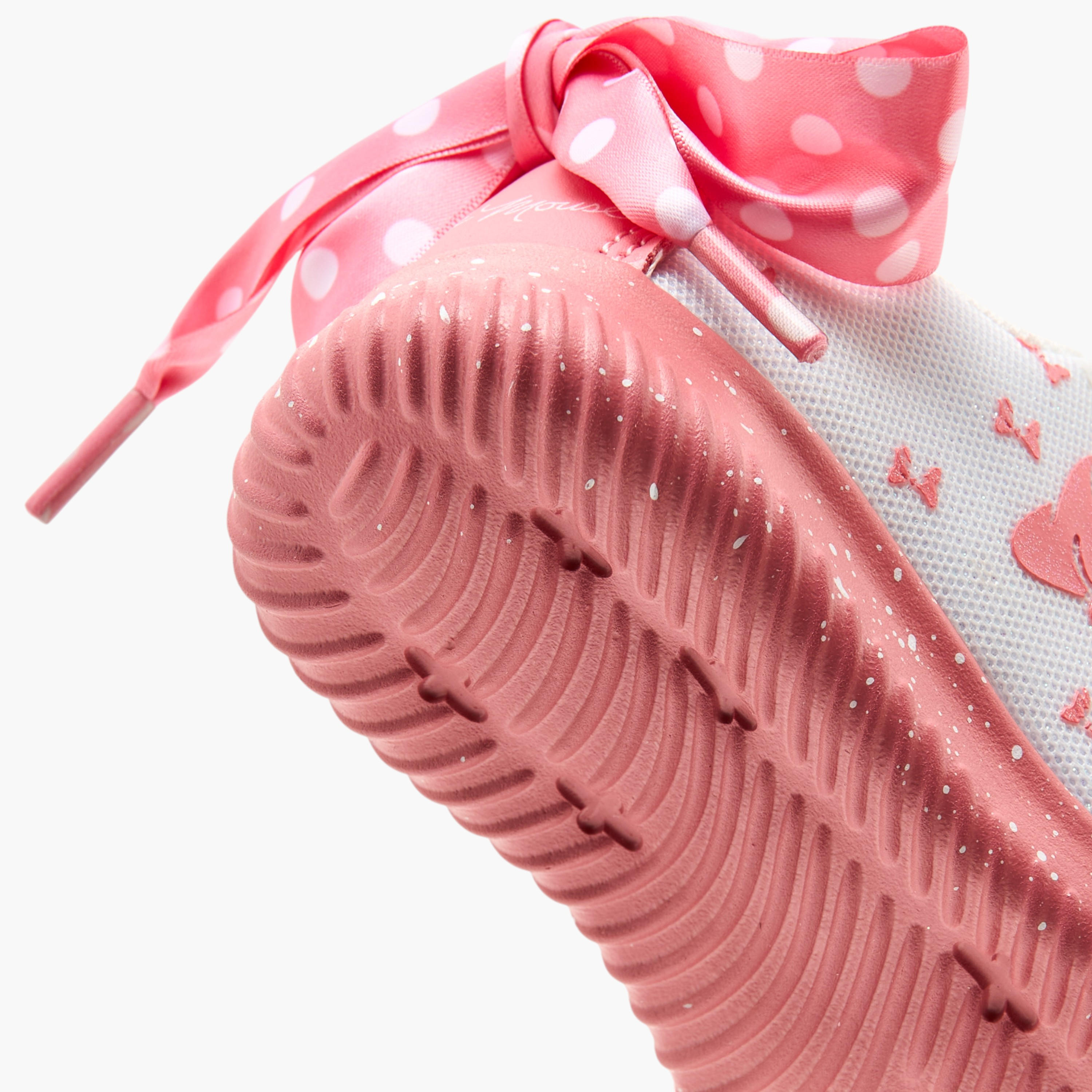 حذاء سنيكرز بشريط إغلاق لاصق وطبعات ميني ماوس من ديزني-girls-shoes-sneakers-image-5