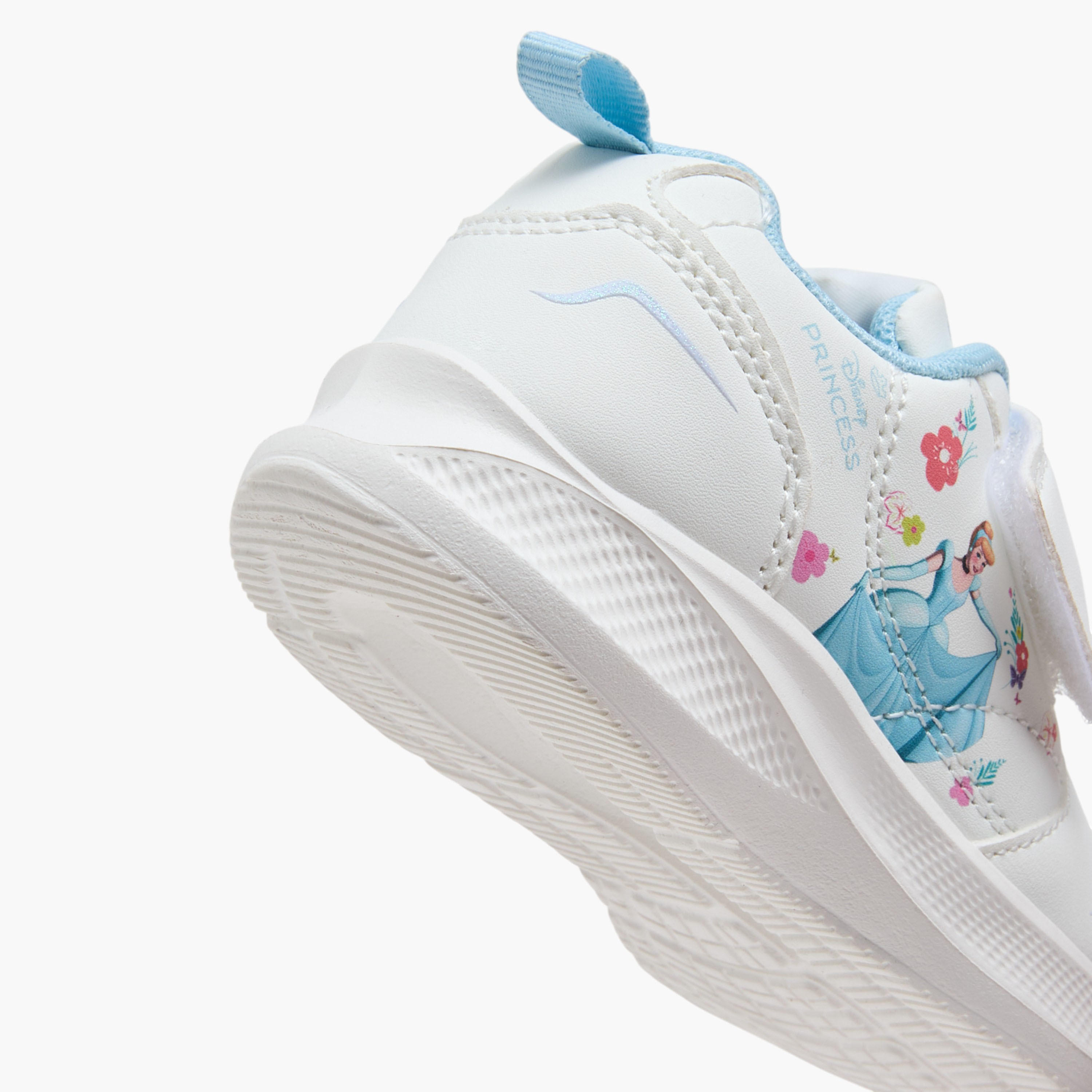Disney Cinderella Print Sneakers with Hook and Loop Closure-girls-shoes-sneakers-image-6
