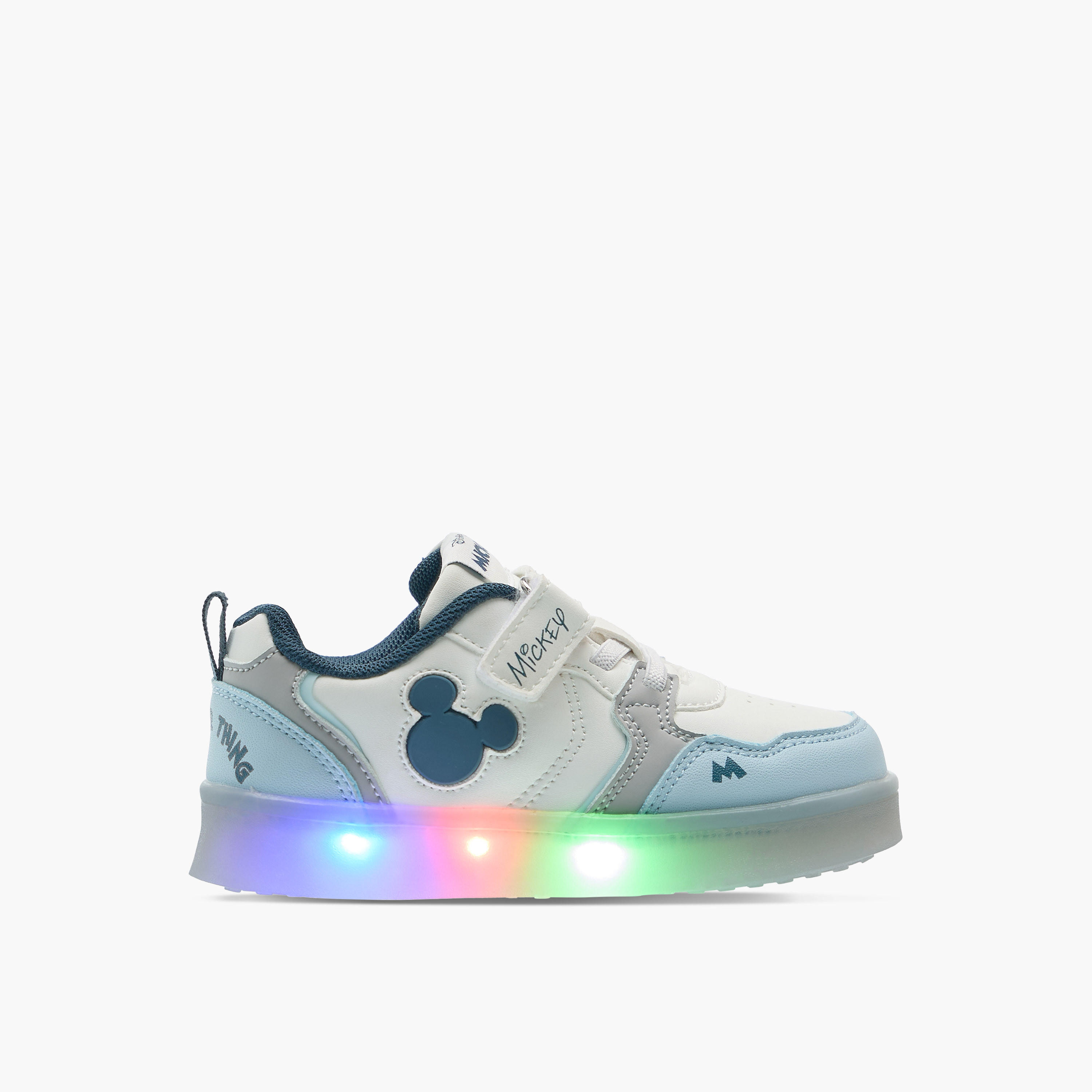Disney Mickey Mouse Applique Light-Up Sneakers with Hook and Loop Closure-boys-shoes-sneakers-image-4