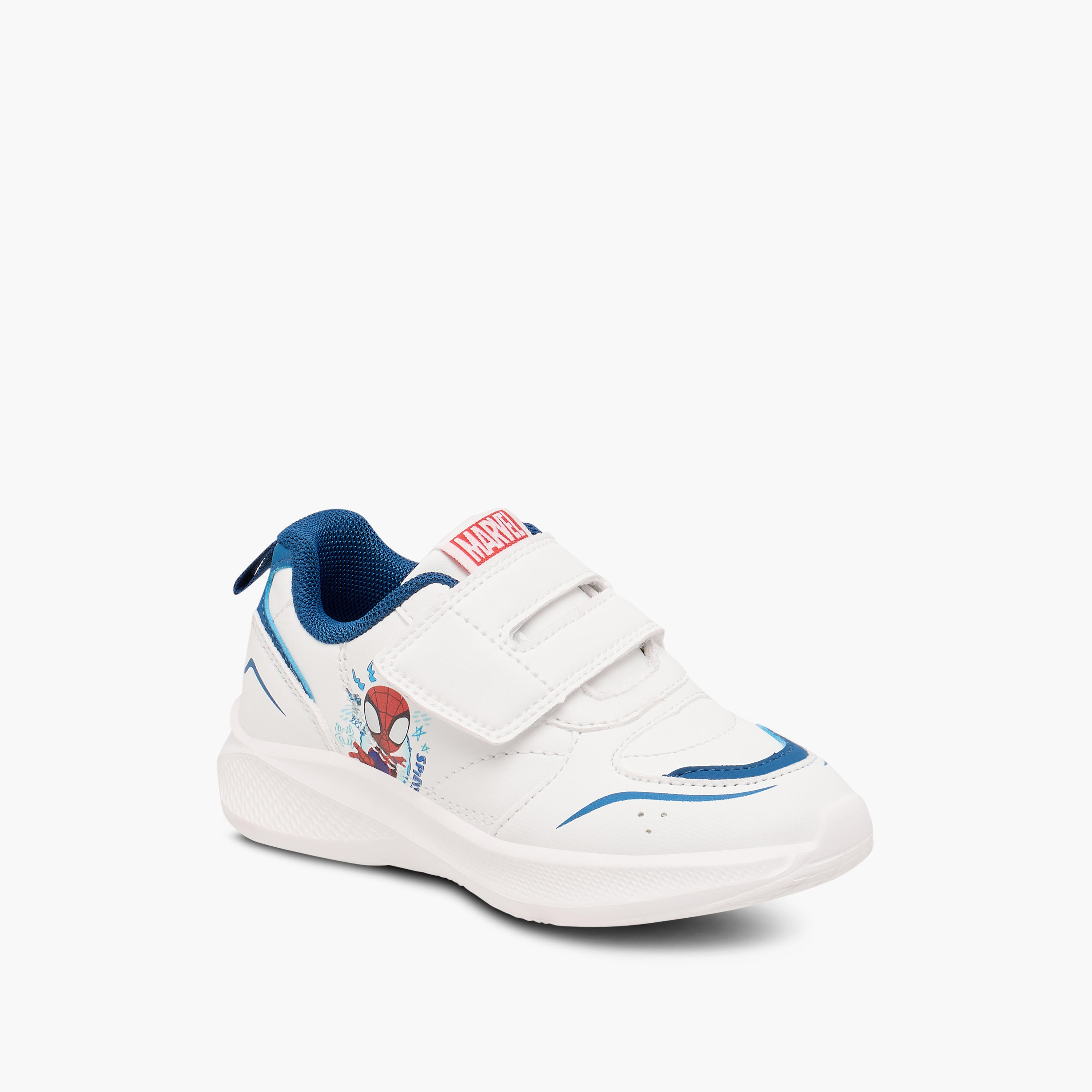Marvel Spider-Man Print Sneakers with Hook and Loop Closure-boys-shoes-sneakers-image-2