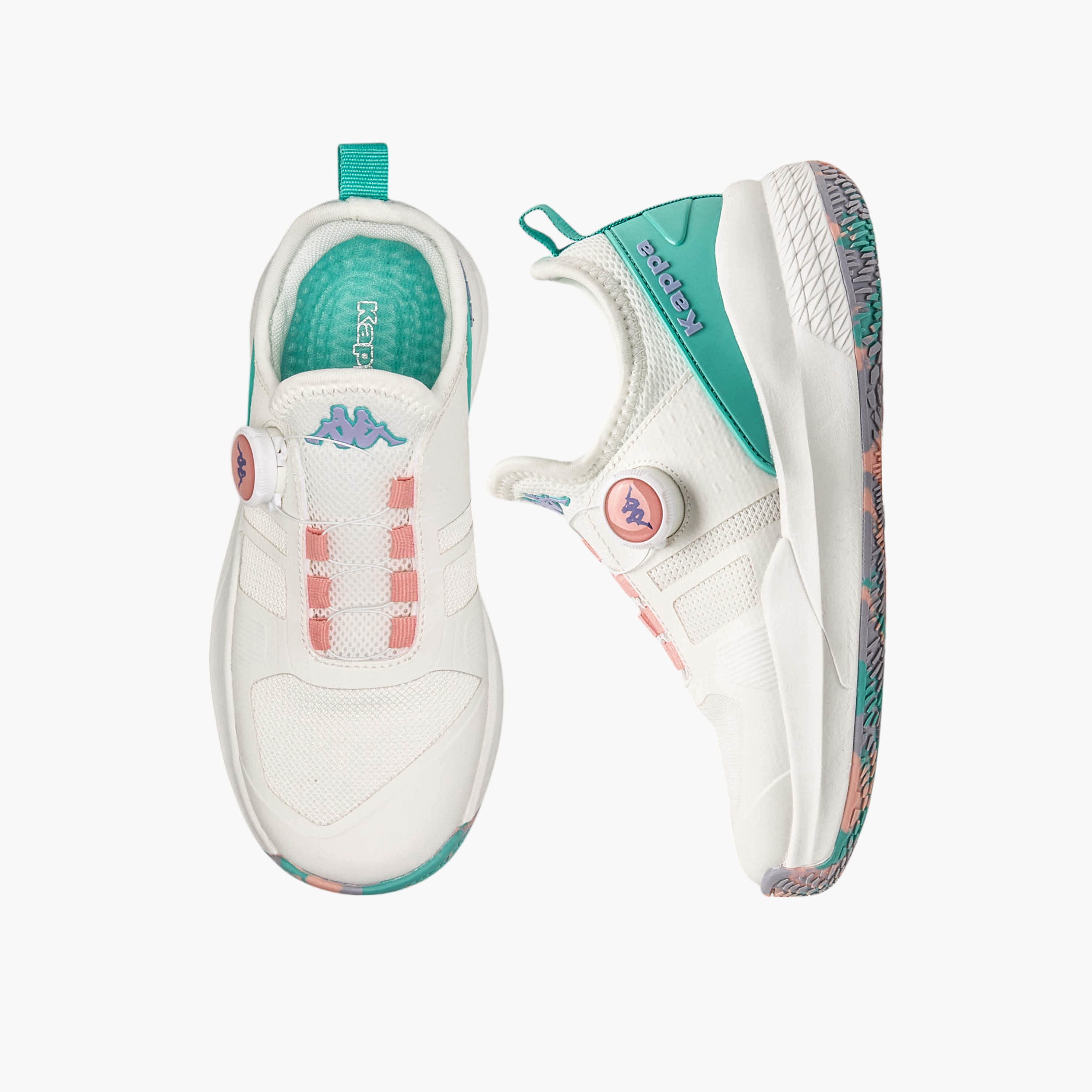Kappa Girls' Colourblock Sports Shoes with Rotating Buckle-girls-shoes-sports-image-1
