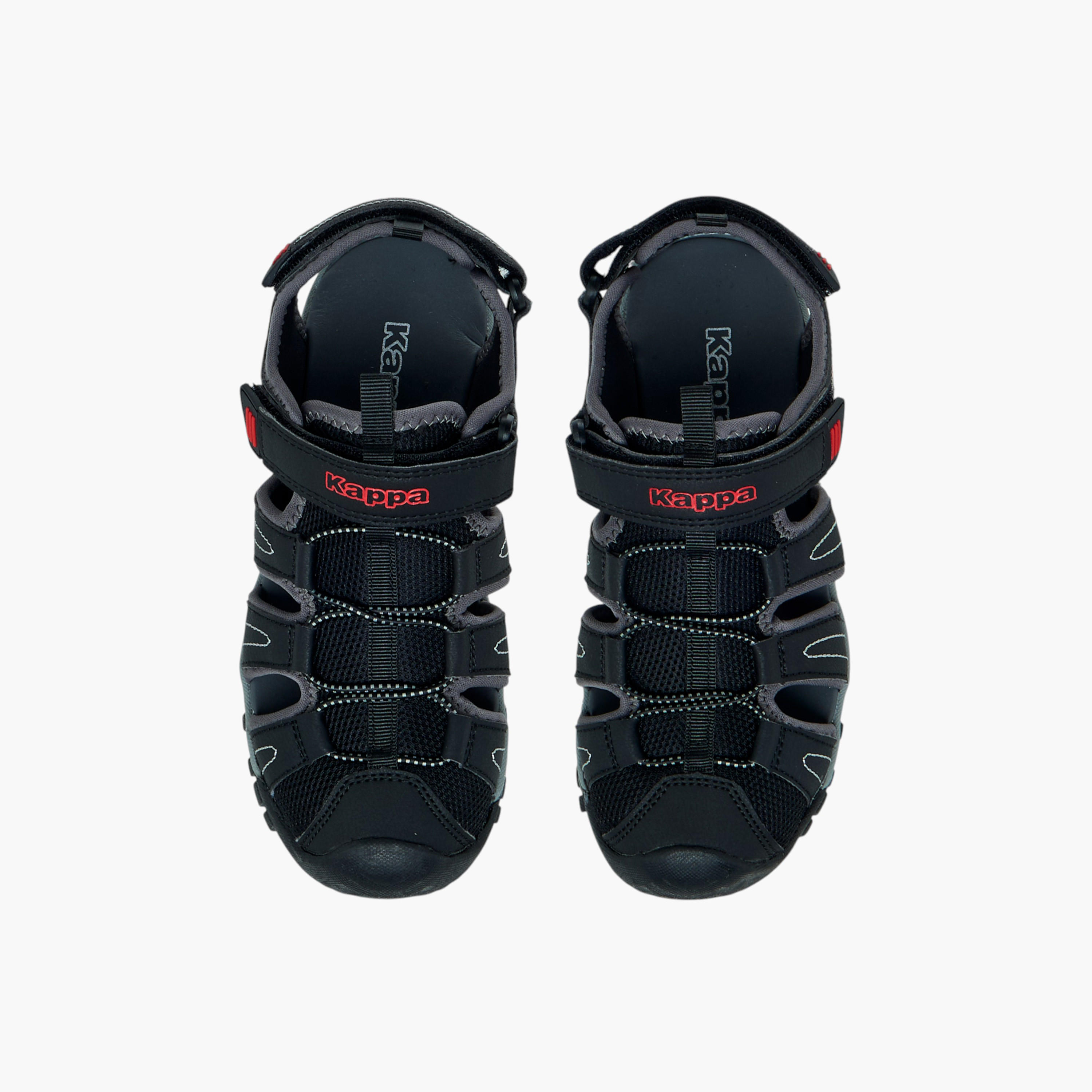 Kappa Boys' Panelled Sandals with Hook and Loop Closure-boys-shoes-sports-image-1