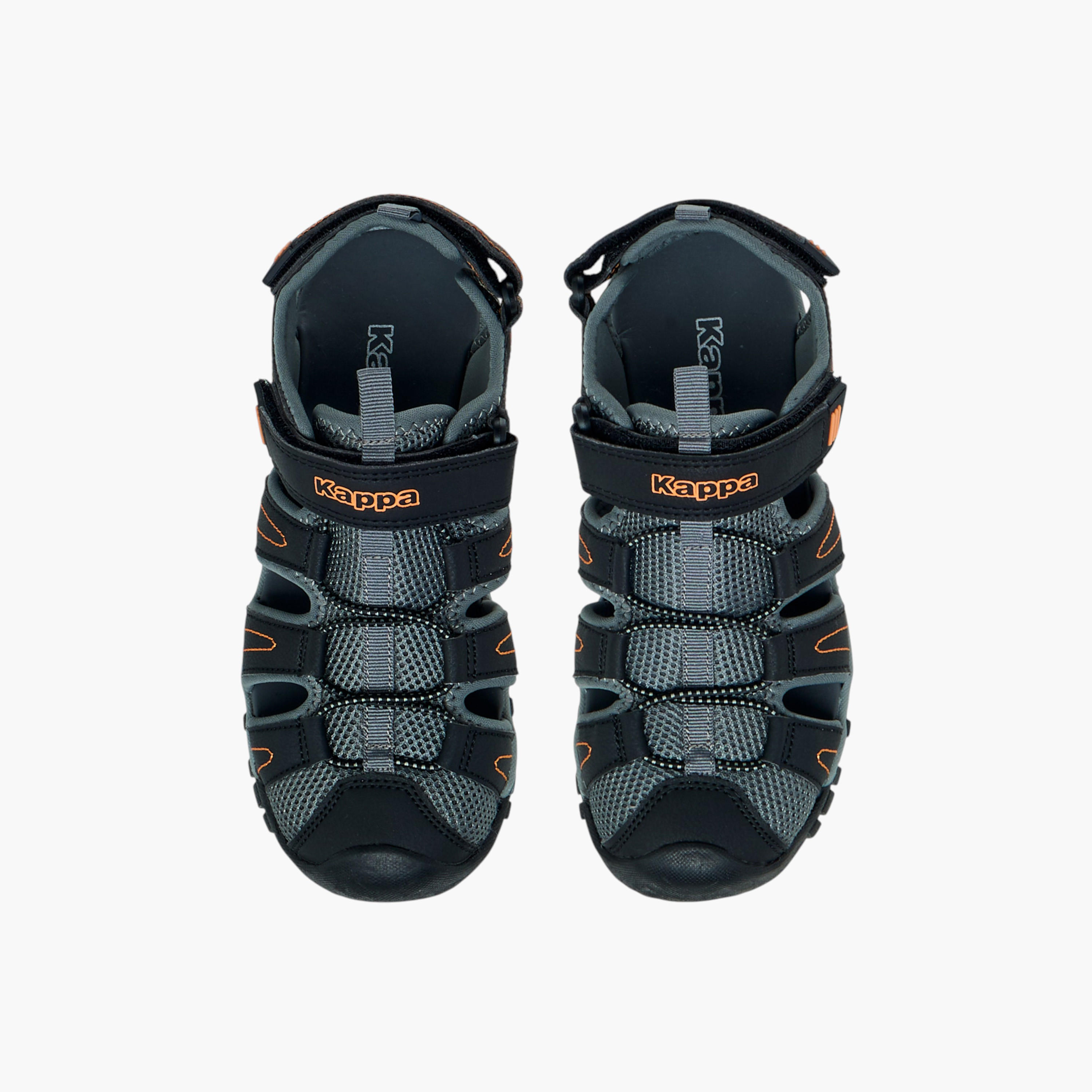 Kappa Boys' Panelled Sandals with Hook and Loop Closure-boys-shoes-sports-image-1