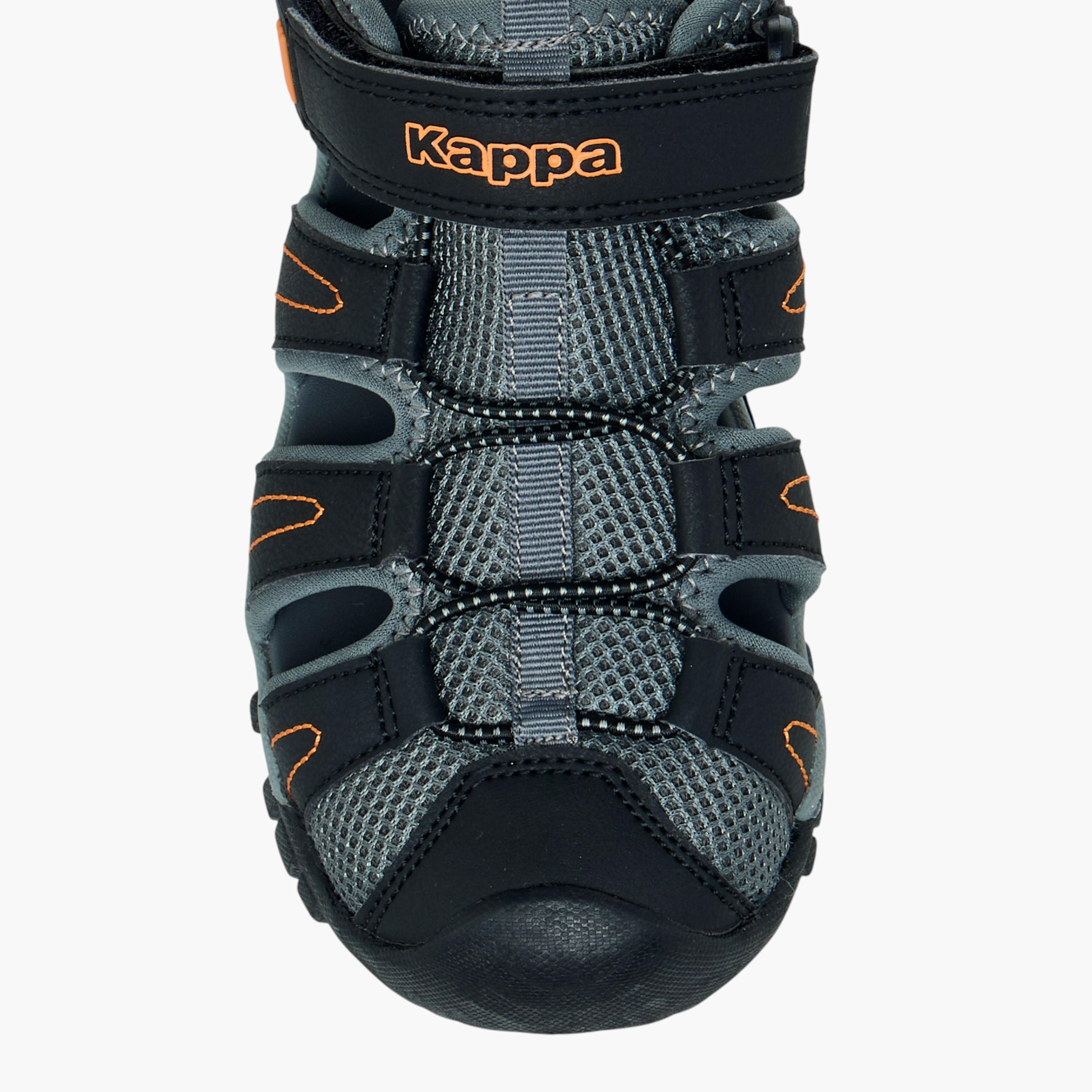 Kappa Boys' Panelled Sandals with Hook and Loop Closure-boys-shoes-sports-image-3