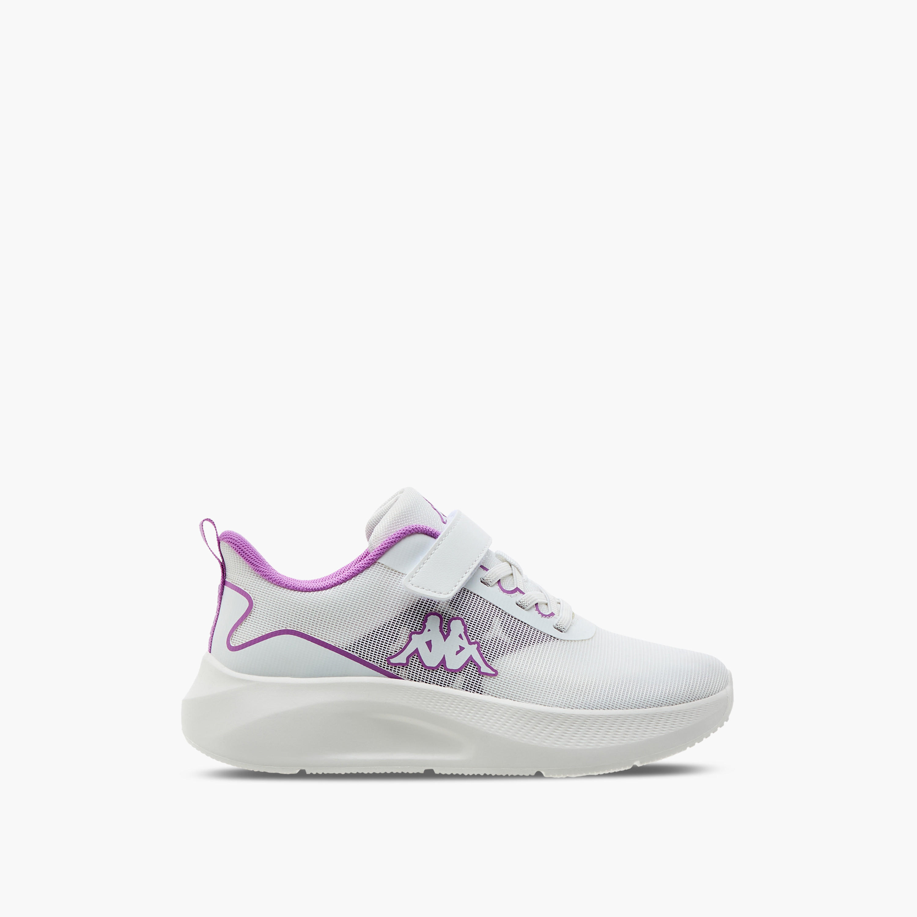 Kappa Girls Logo Detail Hook & Loop Walking Shoes-girls-shoes-sneakers-image-3