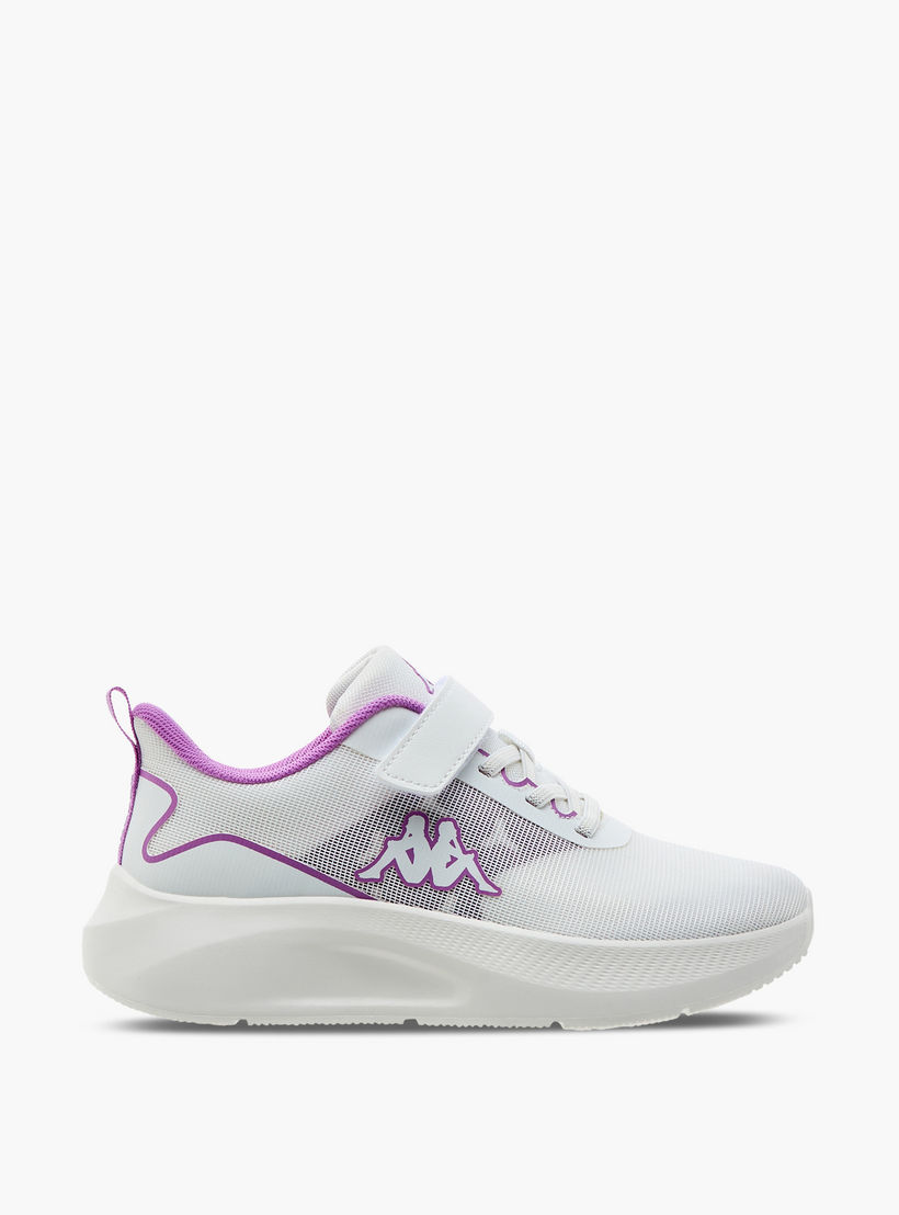 Kappa Girls Logo Detail Hook & Loop Walking Shoes-girls-shoes-sneakers-image-3