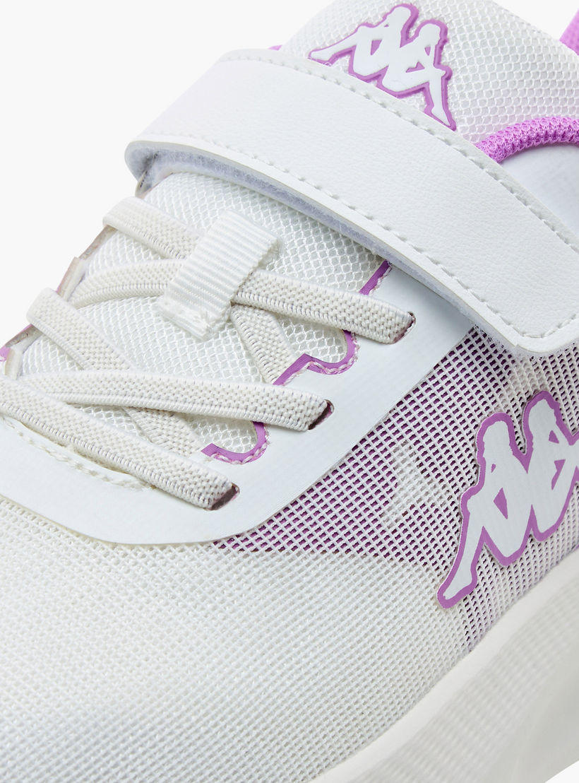 Kappa Girls Logo Detail Hook & Loop Walking Shoes-girls-shoes-sneakers-image-4