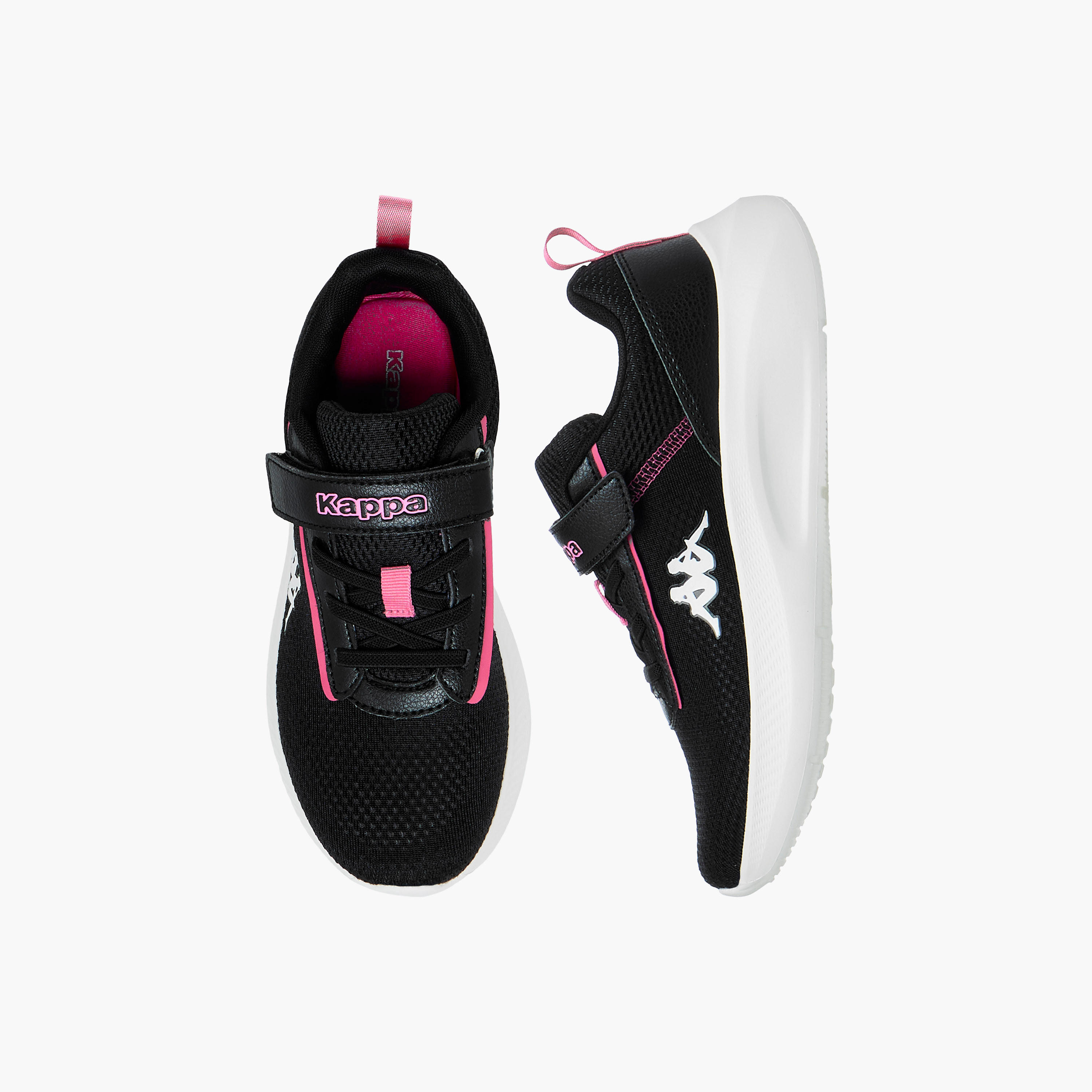 Kappa Girls Panelled Hook & Loop Breathable Walking Shoes-girls-shoes-sports-image-1