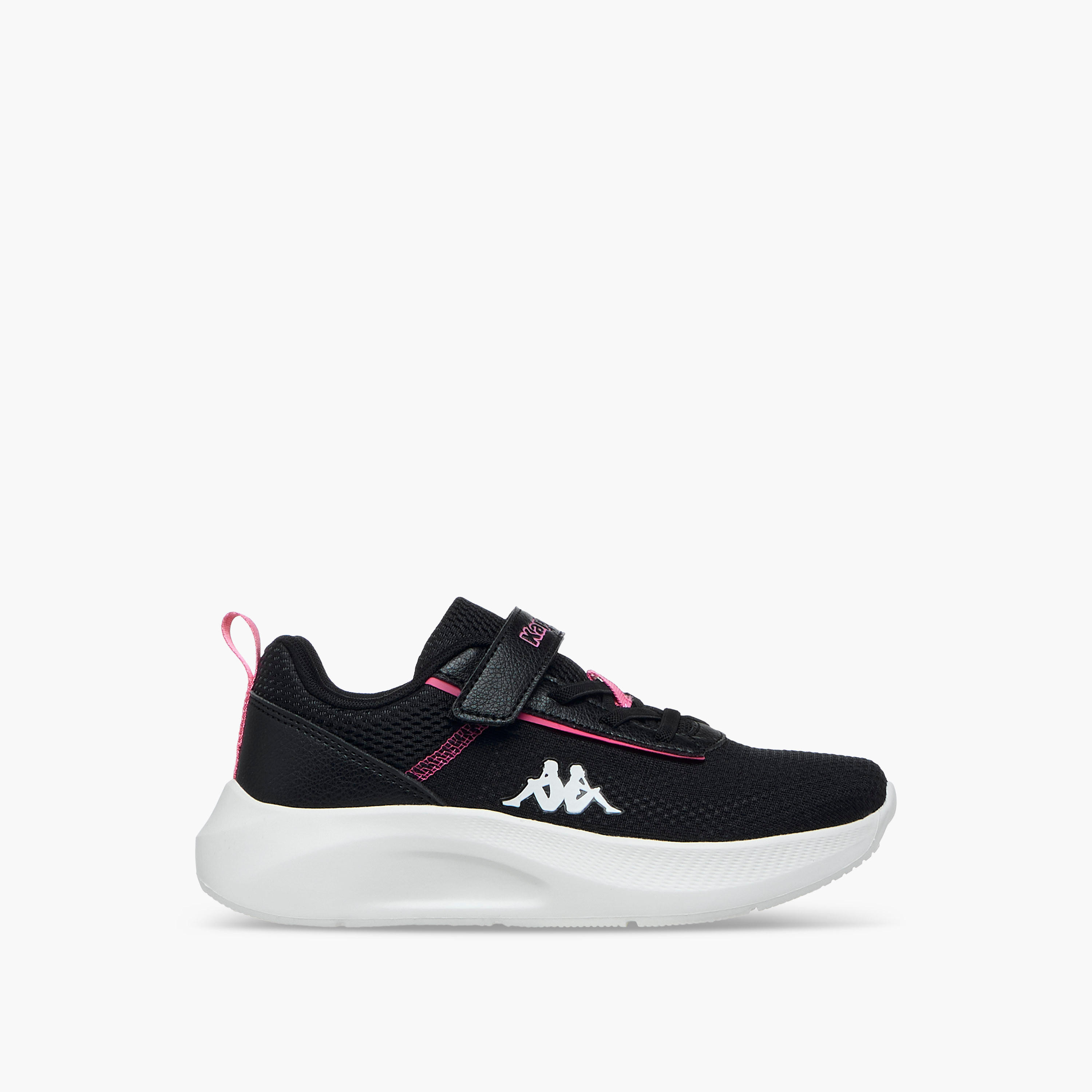 Kappa Girls Panelled Hook & Loop Breathable Walking Shoes-girls-shoes-sports-image-3