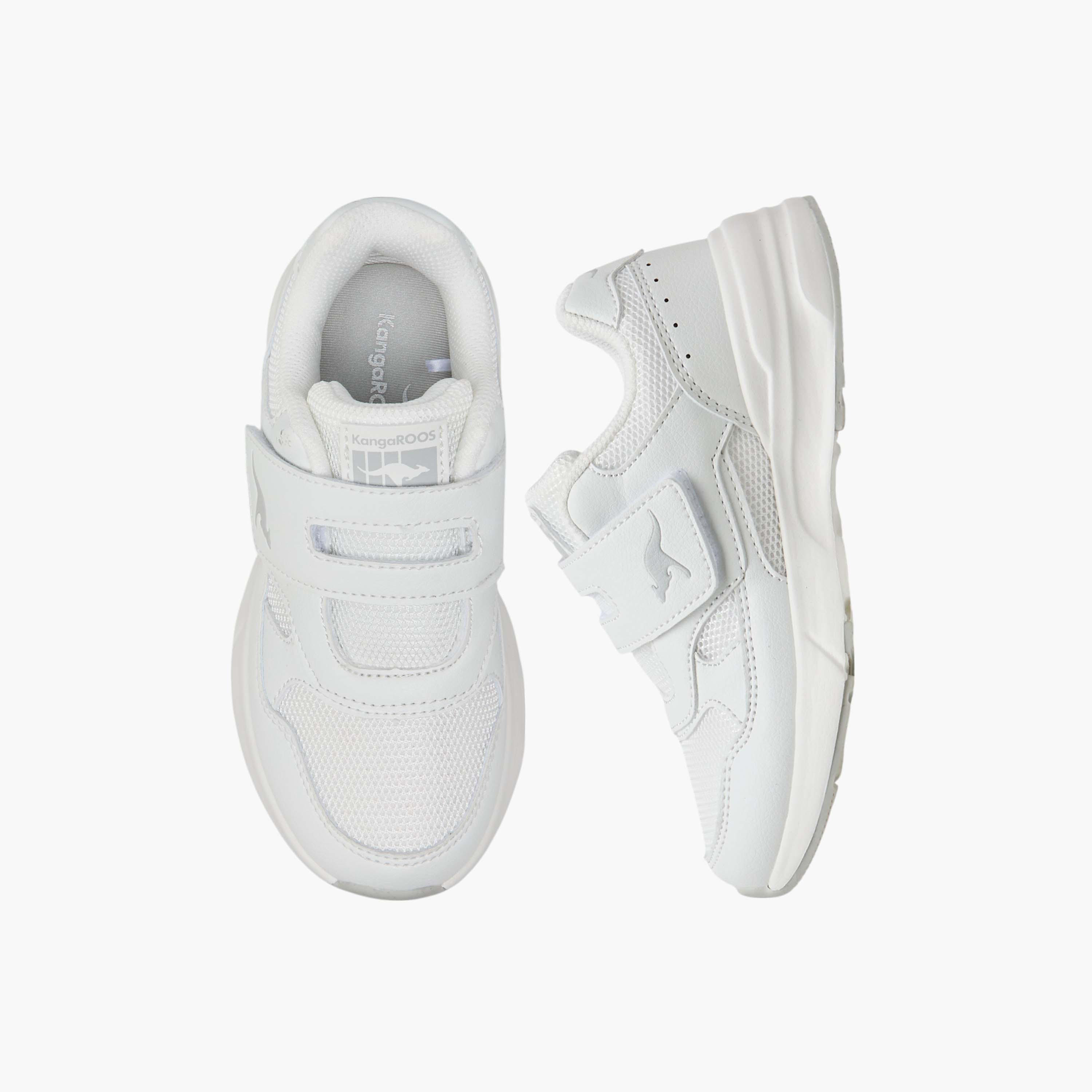 KangaROOS Kids' Panelled School Shoes with Hook and Loop Closure-girls-shoes-sports-image-1