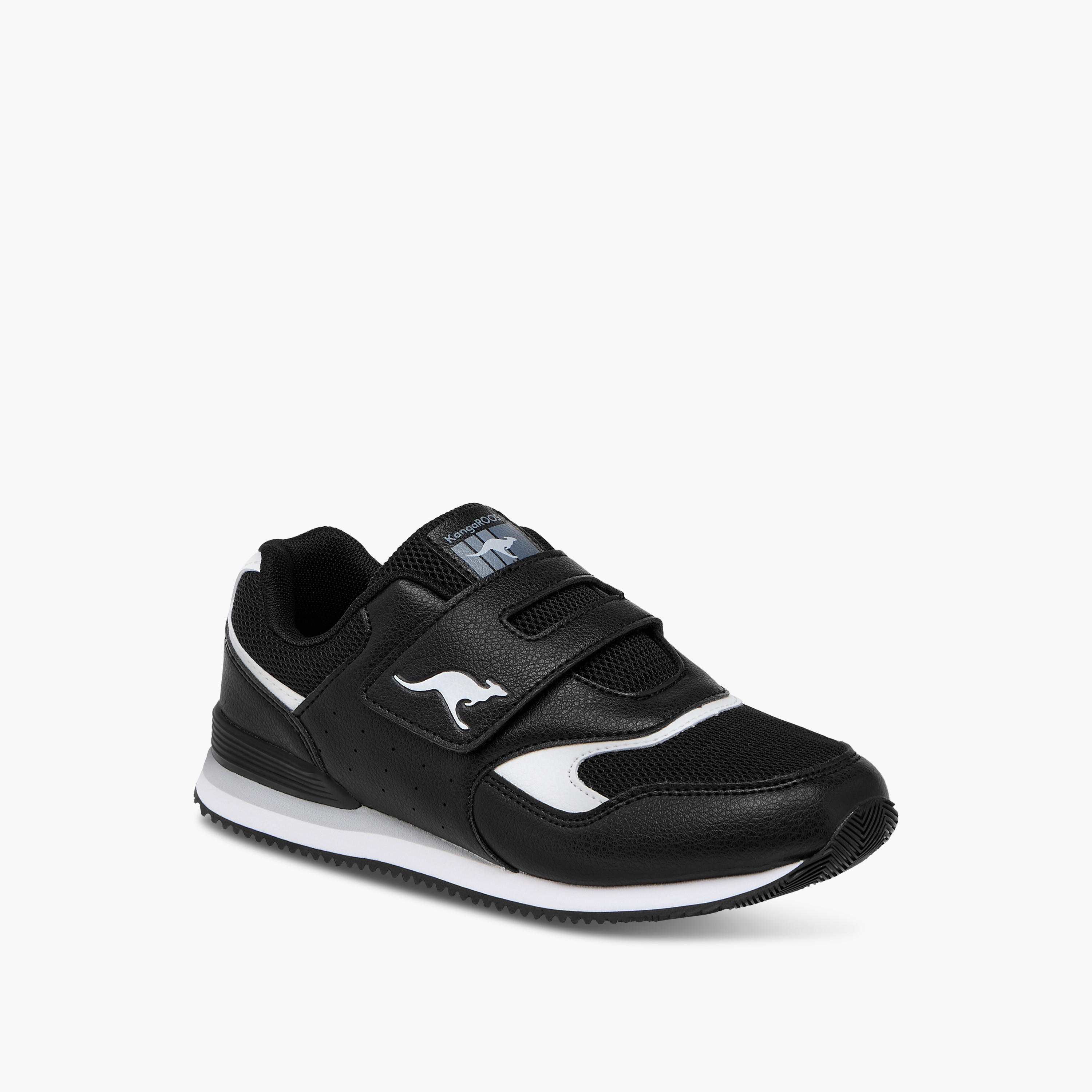 KangaROOS Girls' Panelled Sports Shoes with Hook and Loop Closure-girls-shoes-sports-image-2