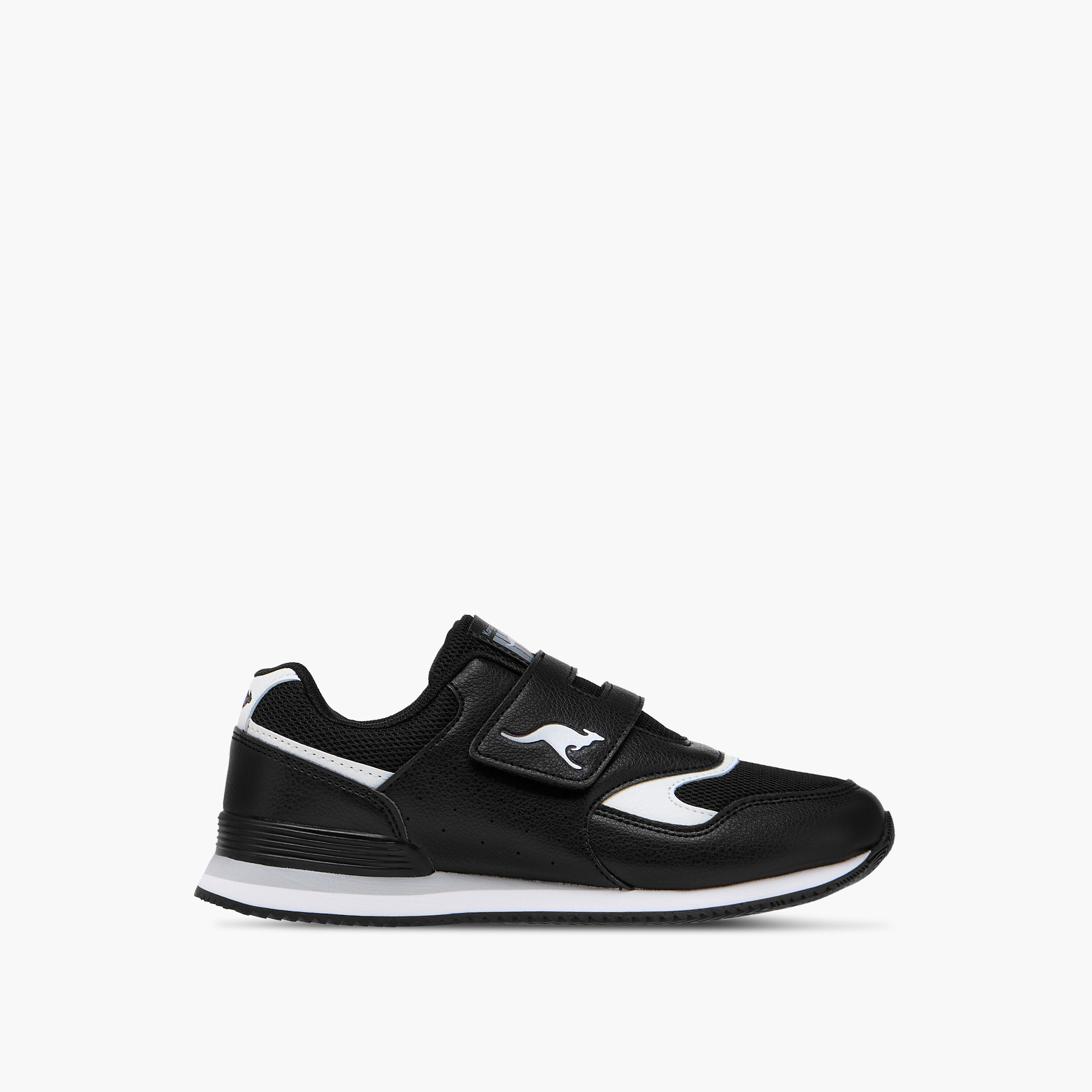 KangaROOS Girls' Panelled Sports Shoes with Hook and Loop Closure-girls-shoes-sports-image-3