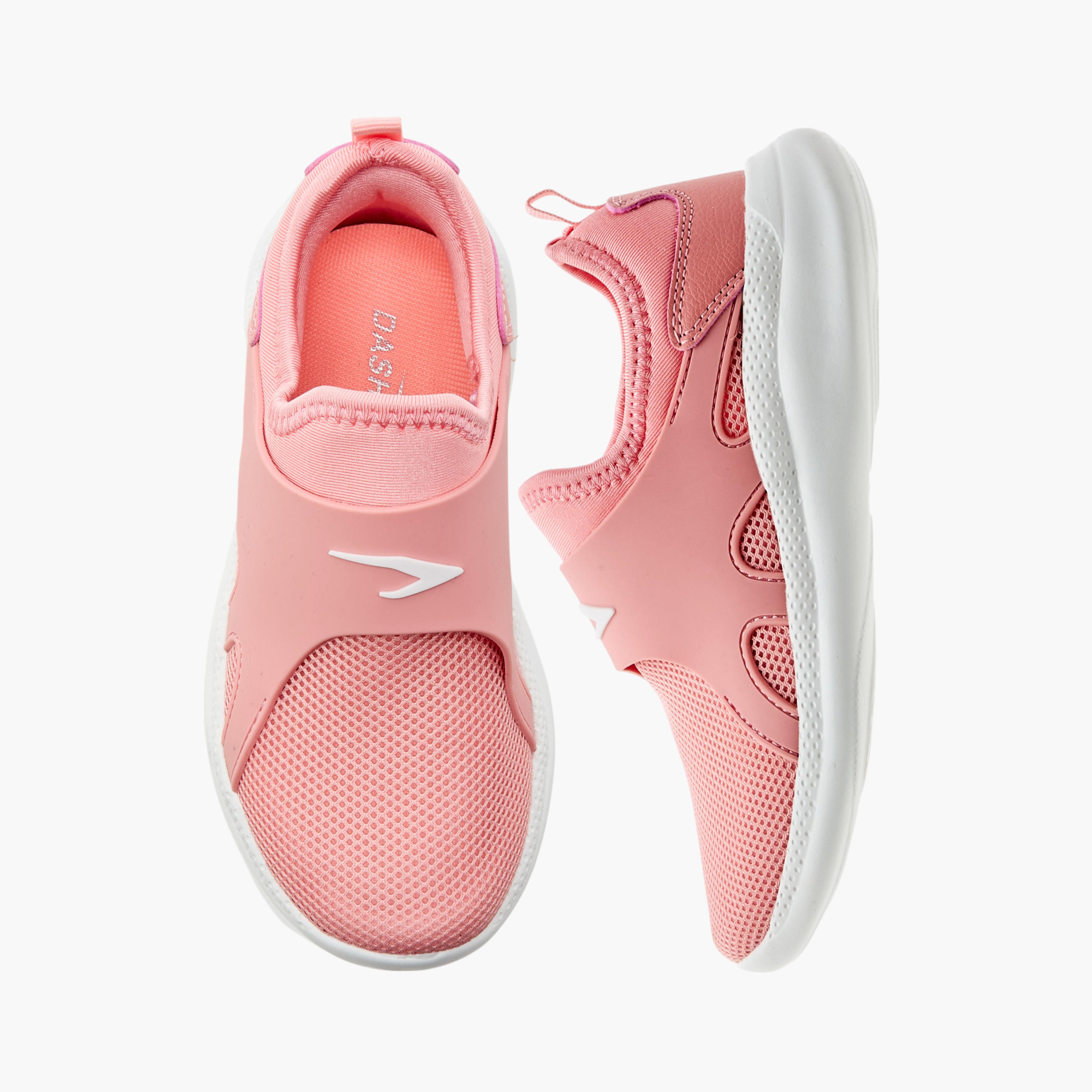 Dash Logo Detail Slip-On Sports Shoes-girls-shoes-sports-image-1