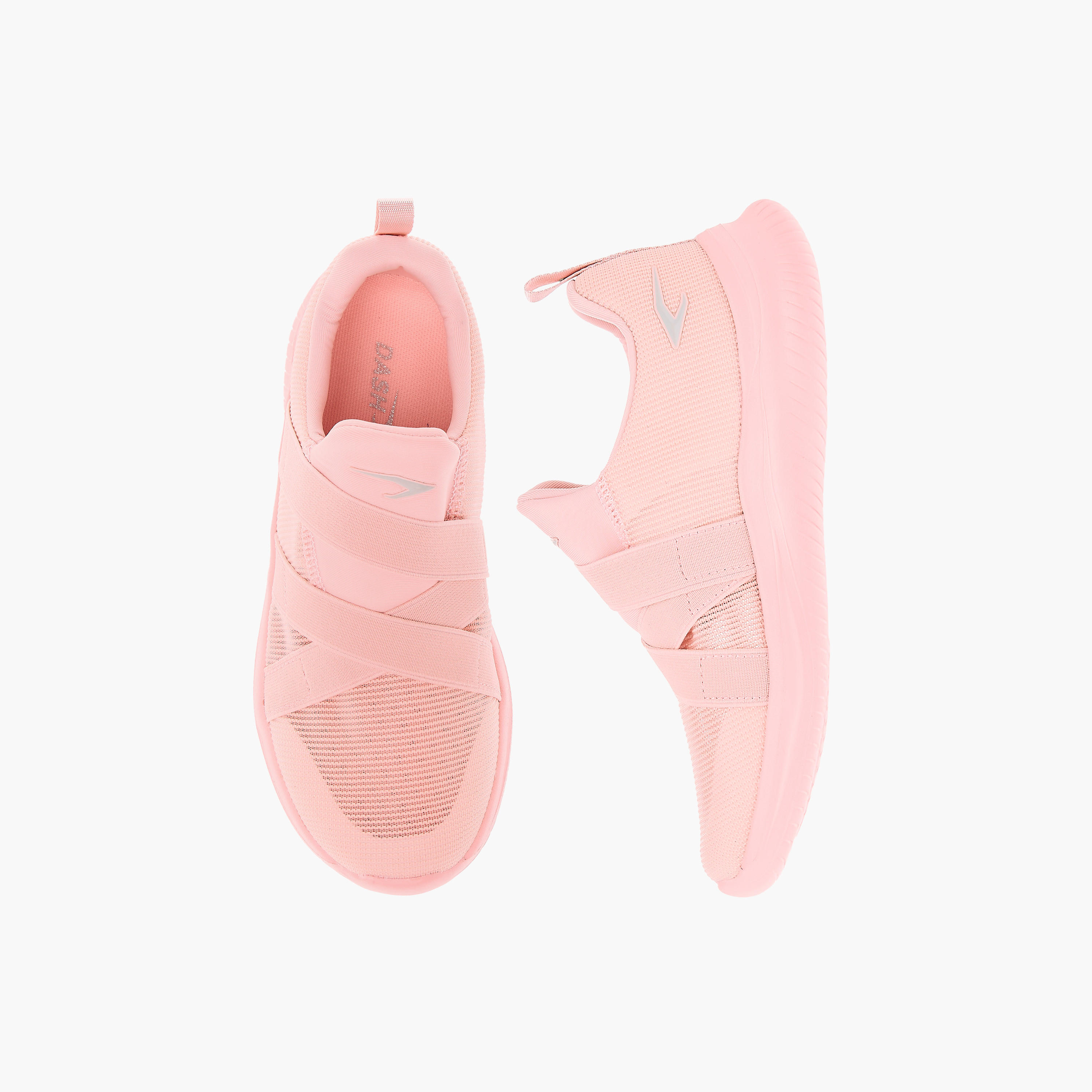 Dash Panelled Slip-On Sports Shoes with Pull Tabs-girls-shoes-sneakers-image-1