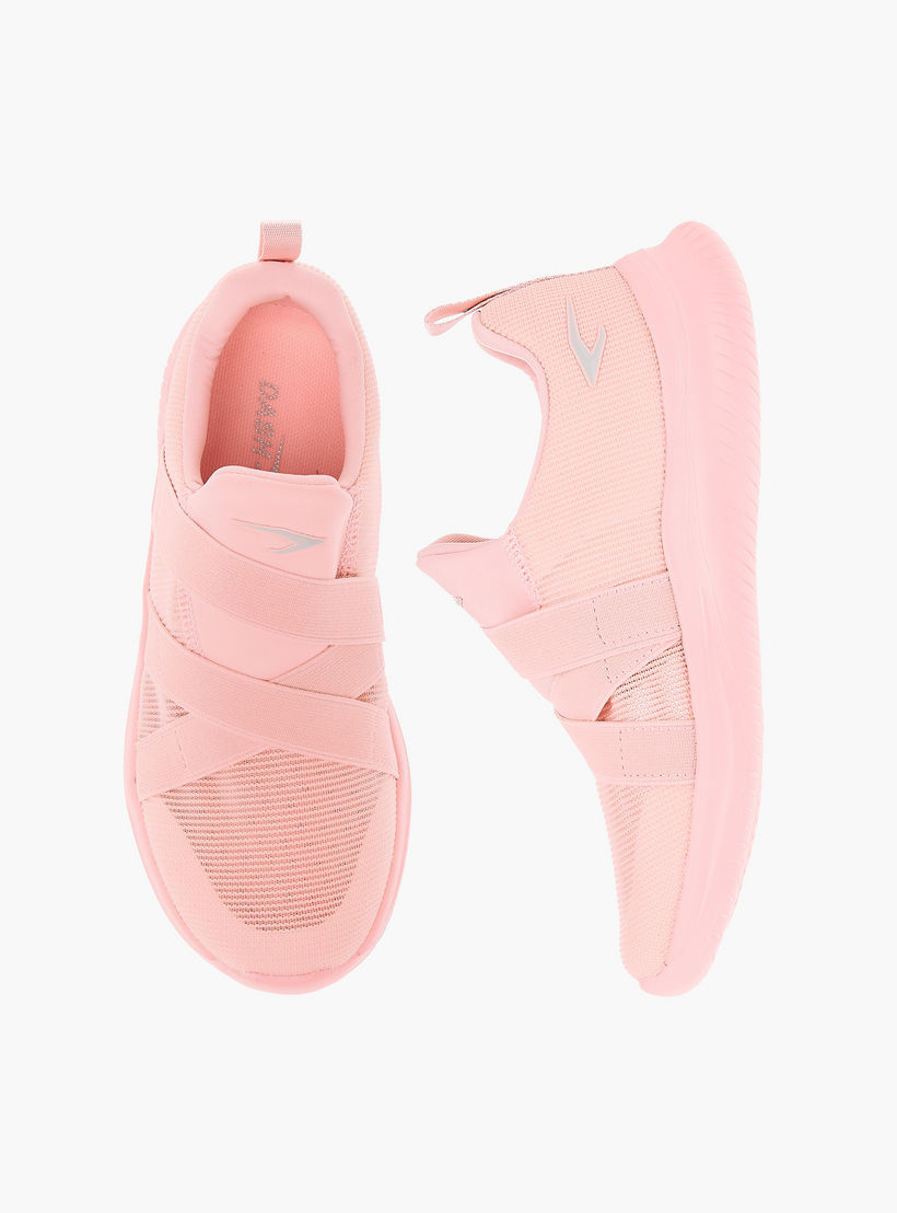 Dash Panelled Slip-On Sports Shoes with Pull Tabs-girls-shoes-sneakers-image-1