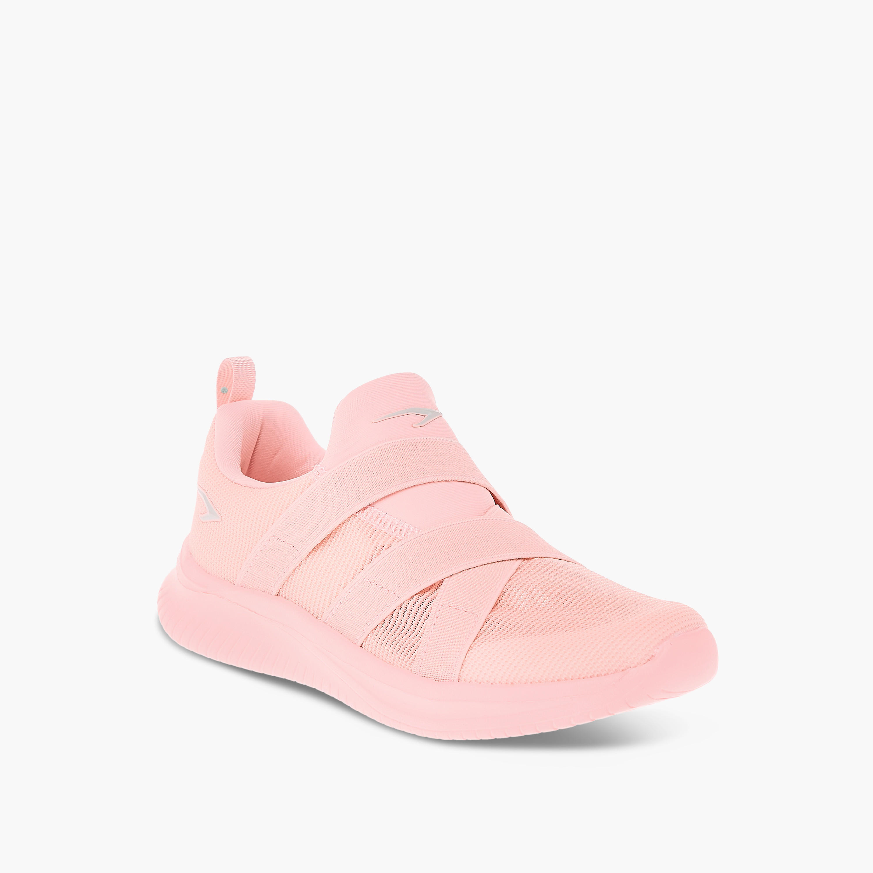 Dash Panelled Slip-On Sports Shoes with Pull Tabs-girls-shoes-sneakers-image-2